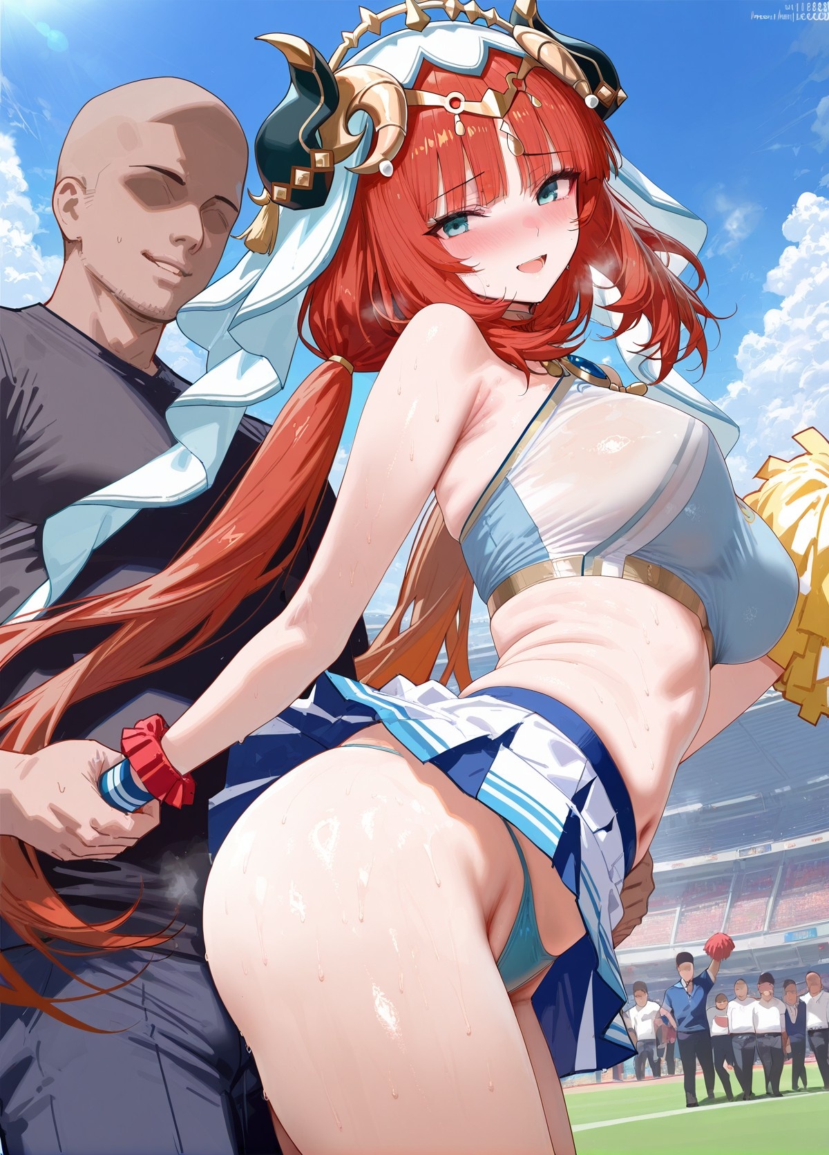 AI生成アニメ少女 - 原神ララ隊コレクション：多キャラ爆乳露穴応援水着 189P