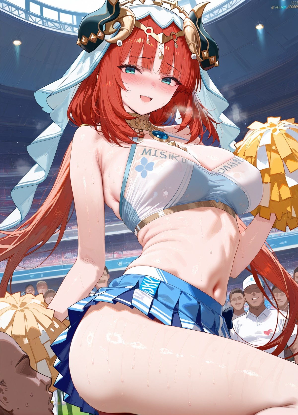 AI生成アニメ少女 - 原神ララ隊コレクション：多キャラ爆乳露穴応援水着 189P