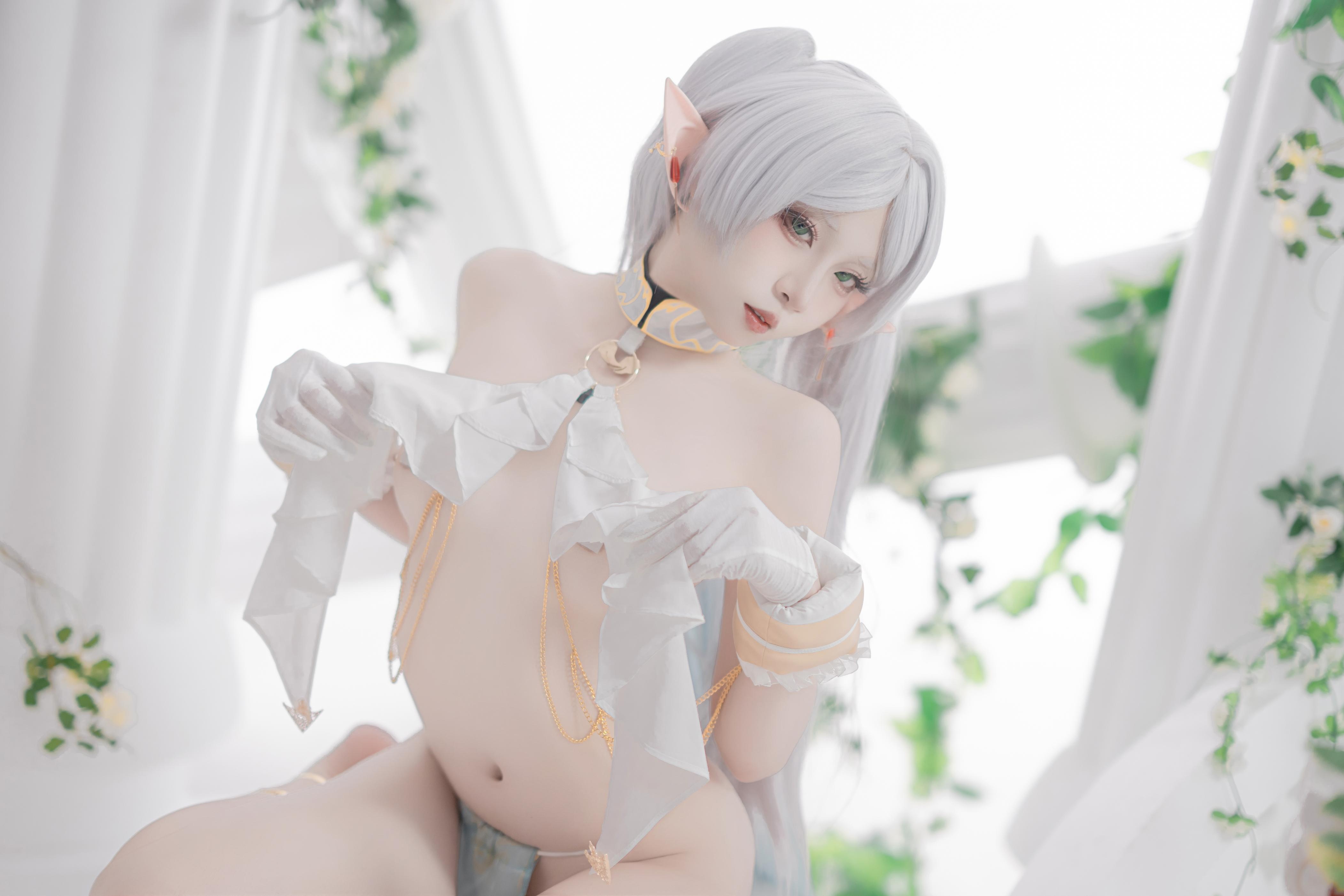 [costume] 纸悦Etsu_ko -葬送的芙莉莲 舞娘：Bản phục trang bạc tóc tiên nữ với vải mỏng 73P