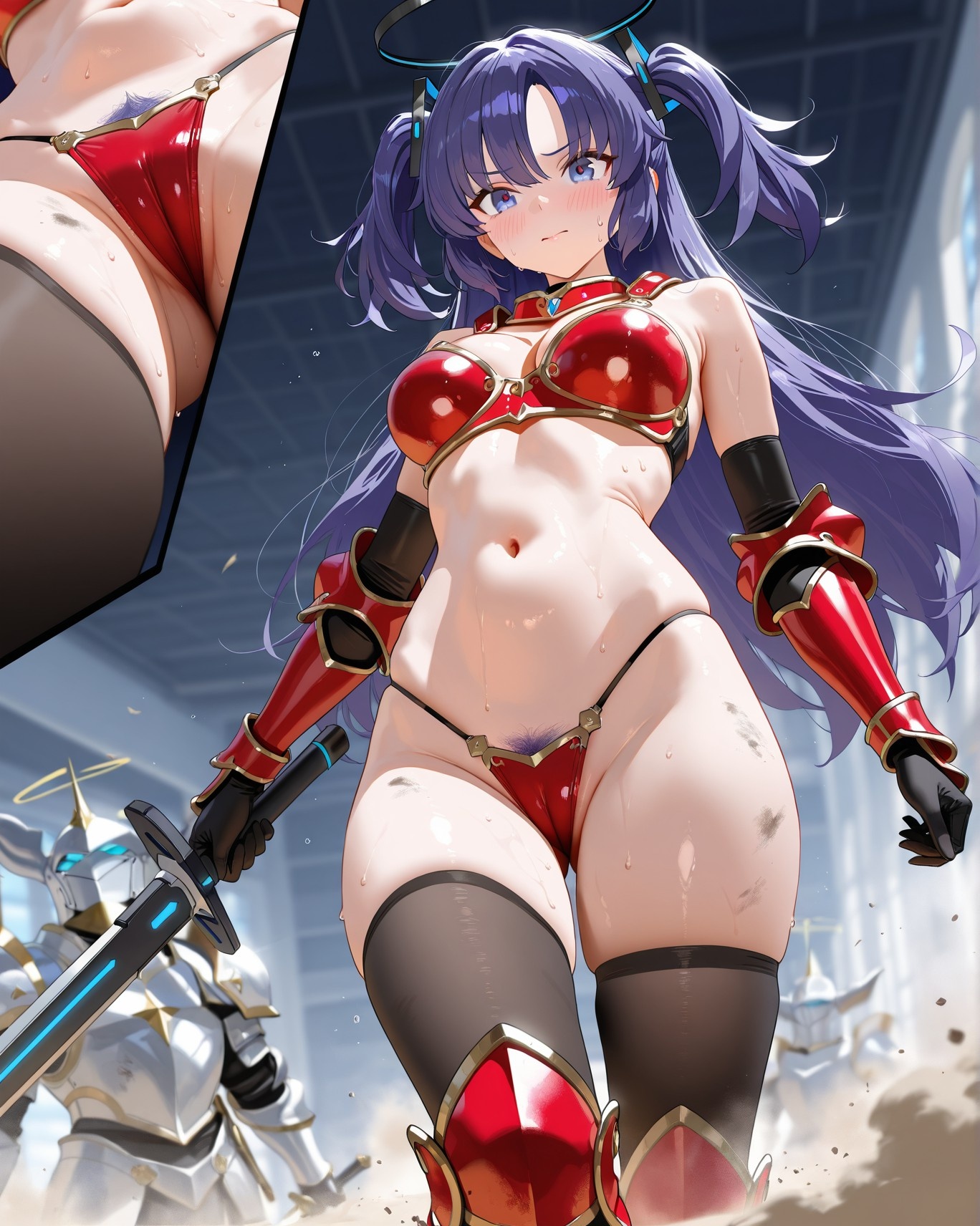 AI Porn - 碧藍檔案 早瀨優香比基尼群交 AI 圖庫 153P