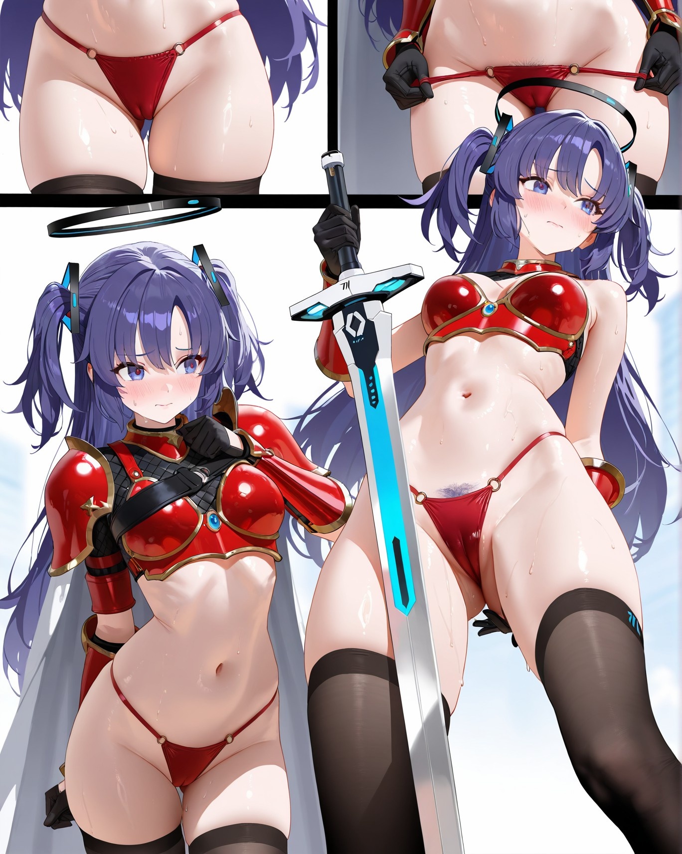AI Porn - 碧藍檔案 早瀨優香比基尼群交 AI 圖庫 153P