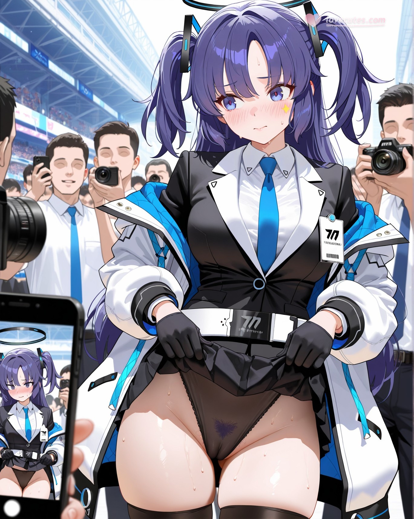 AI Porn - 碧蓝档案 早濑优香比基尼群交 AI 图库 153P