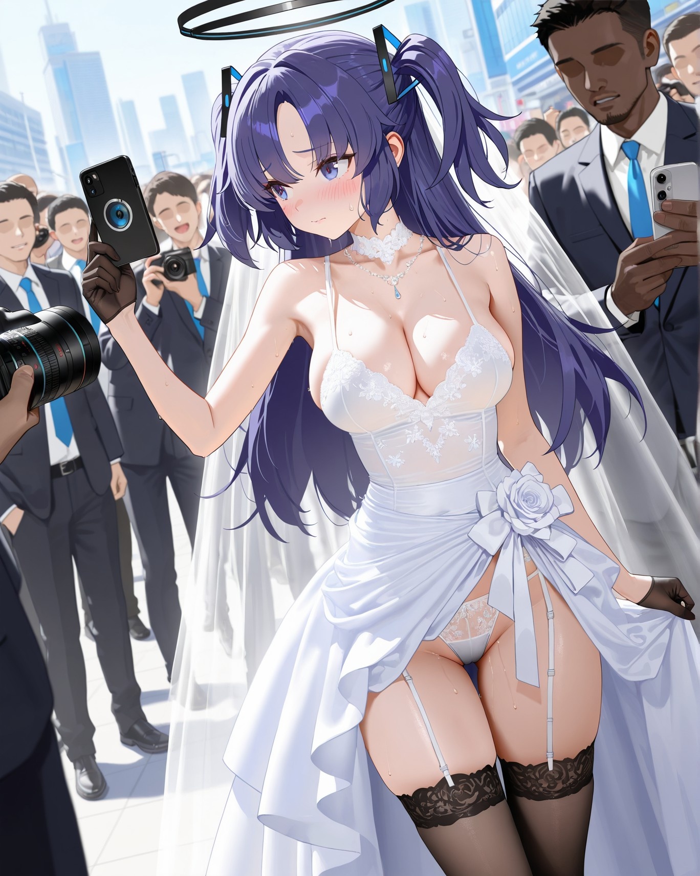 AI Porn - 碧蓝档案 早濑优香比基尼群交 AI 图库 153P