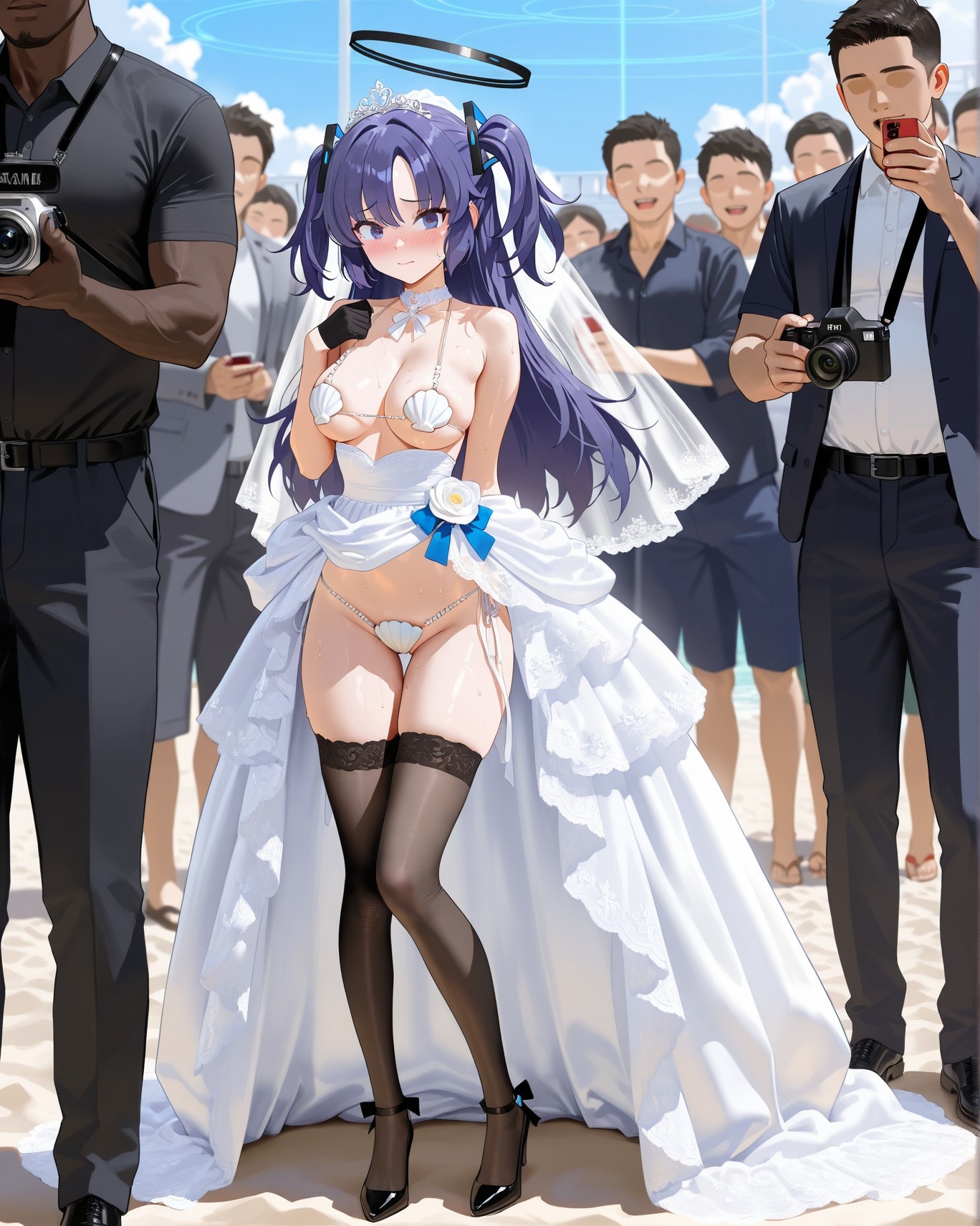 AI Porn - 碧蓝档案 早濑优香比基尼群交 AI 图库 153P
