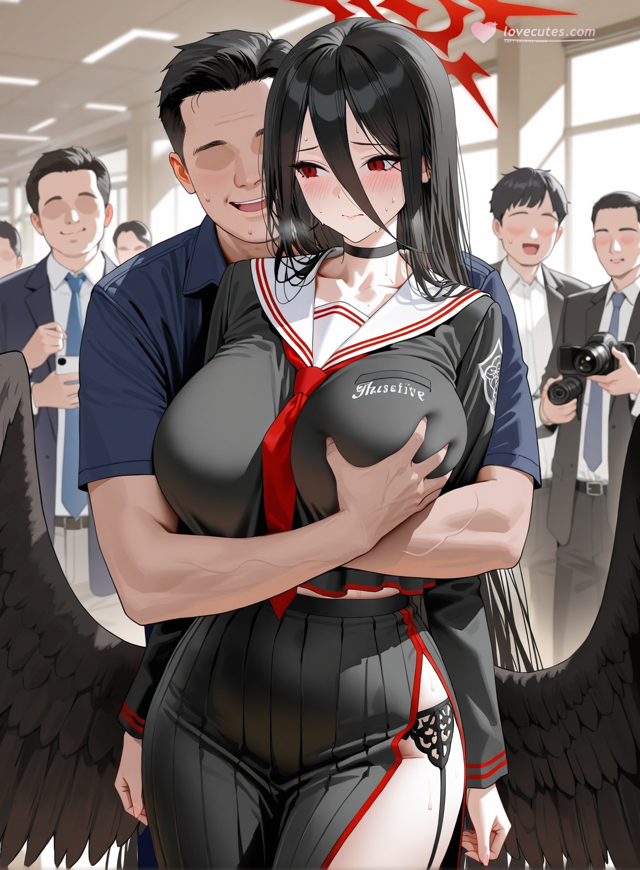 AI Porn - 碧藍檔案 羽川蓮見成人 AI 圖庫 210P