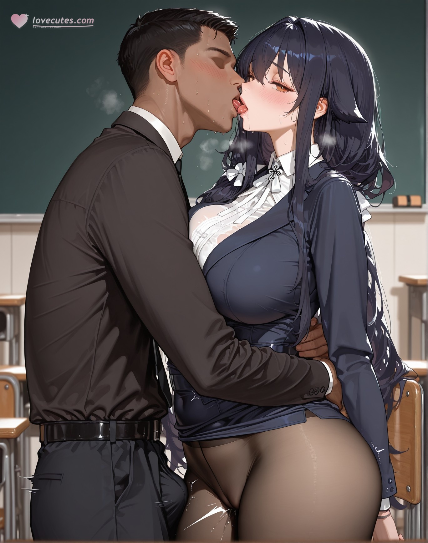 AI Porn - Azur Lane Azuma office AI adult 134P