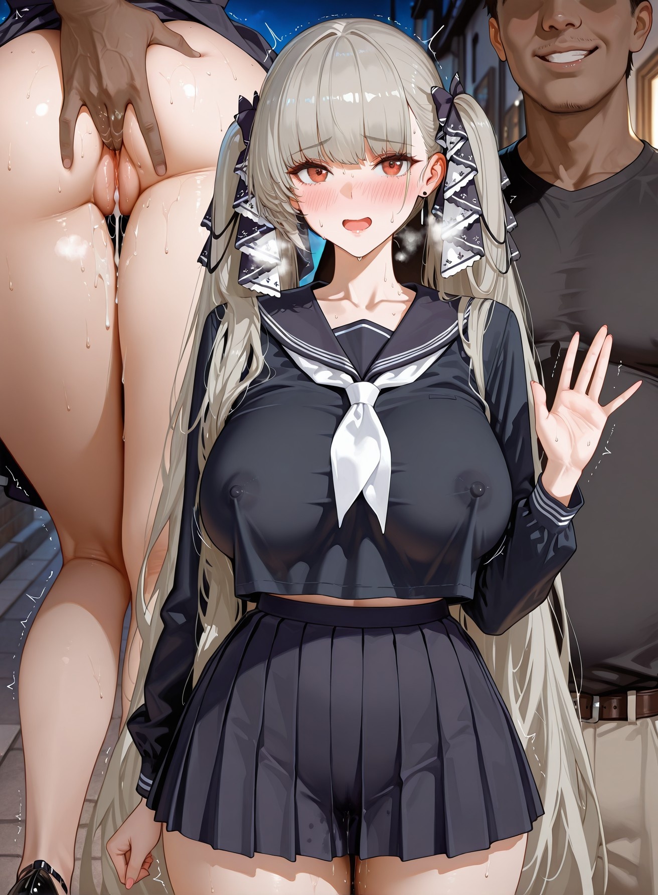 AI生成アニメ少女 - 碧蓝航线 NTRセット：多キャラ濡れ巨乳露点＆美尻露穴 191P