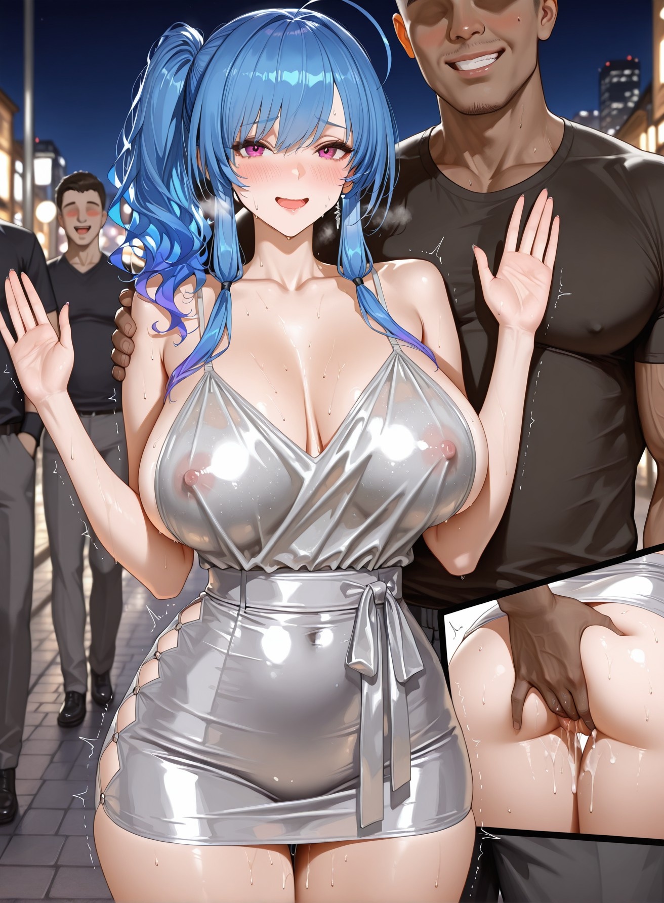 AI Generated Anime Girl - 碧蓝航线 NTR SET：多角色湿身巨乳露点 翘臀露穴 191P