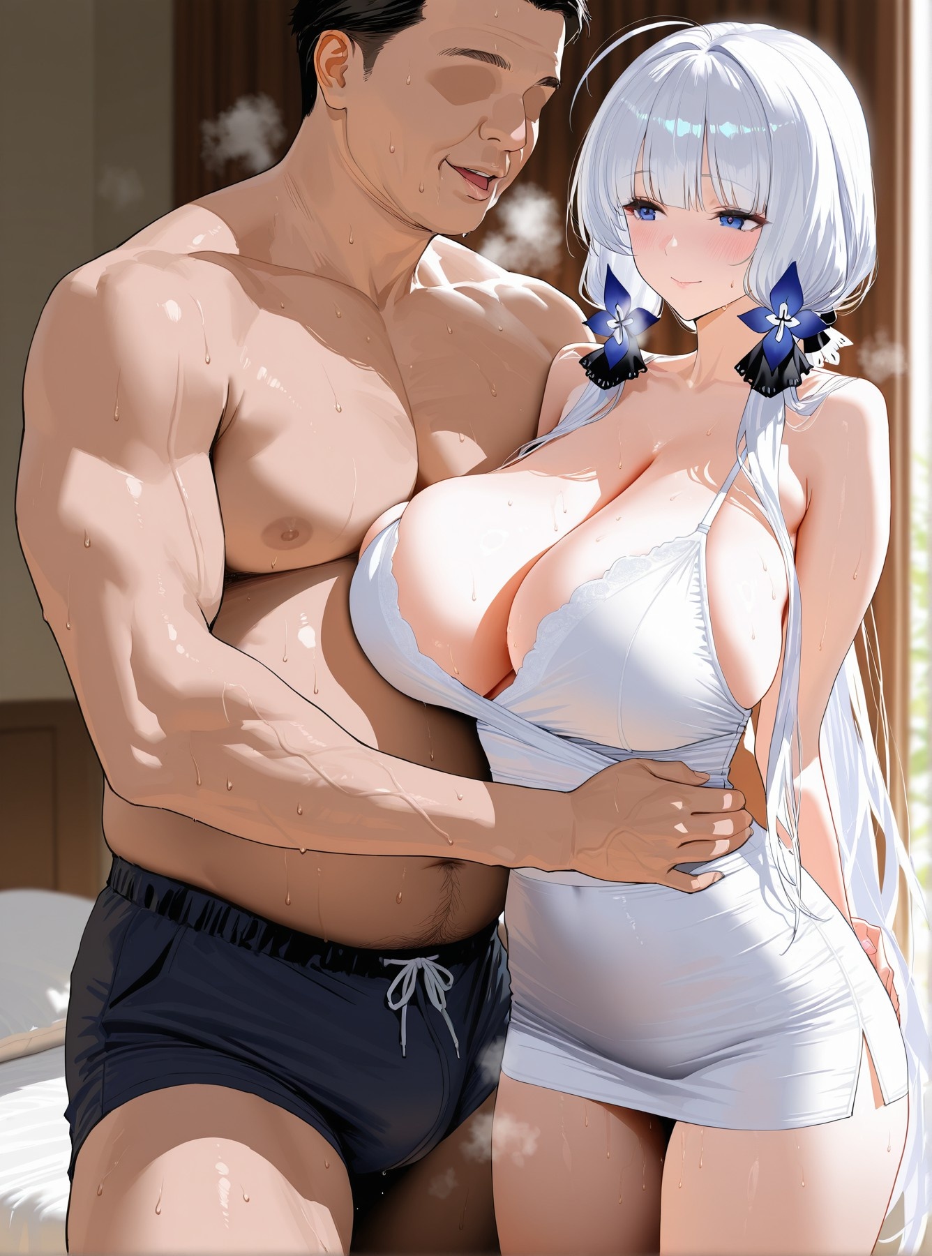 Cô Gái Anime Tạo Bởi AI - 碧蓝航线 SET: Nhiều Nhân Vật Trong Bộ Đồ Chật Đen 203P