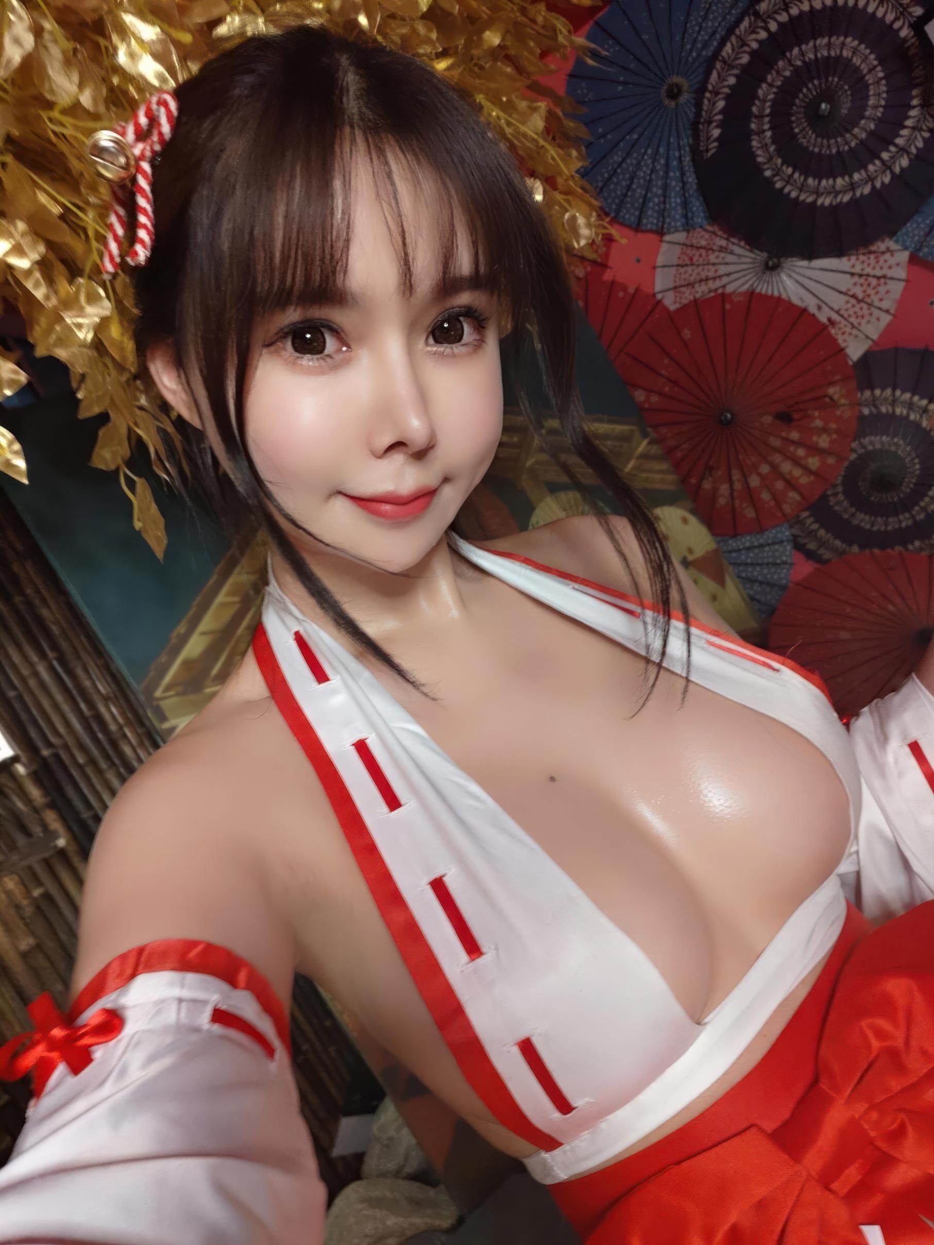 [写真] アマゾンキャットフィッシュ - 水無月巫女：桜神社巫女装 美胸古風写真 28P