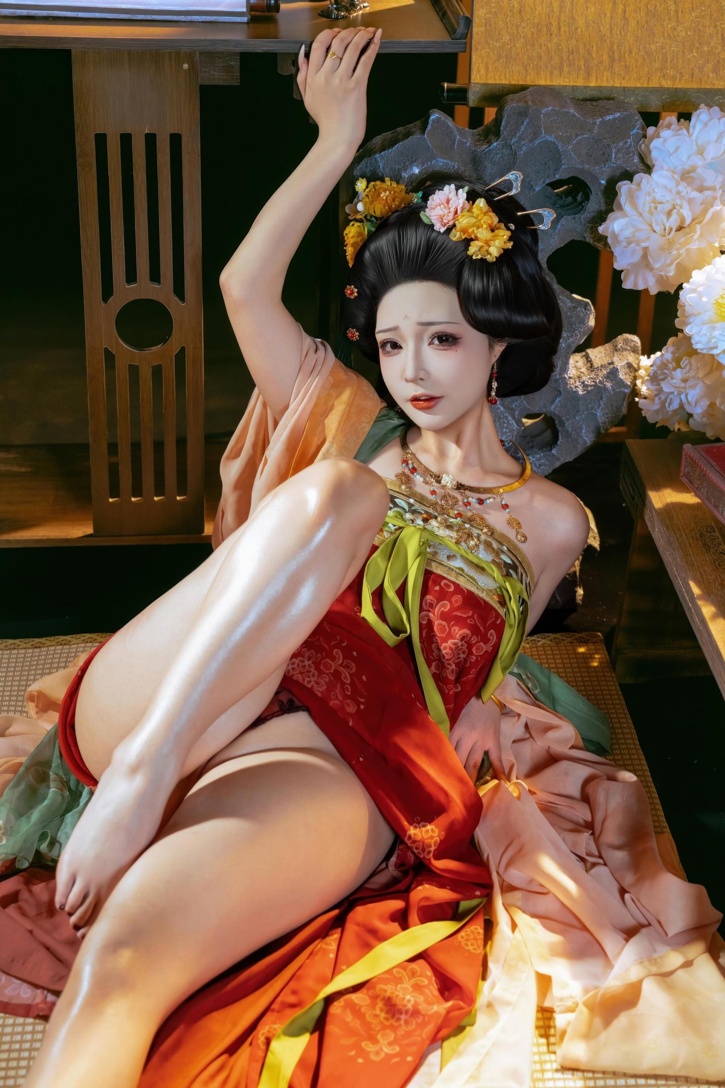 [私房] yuuhui玉匯 - 唐宮夜宴：唐風宮廷裸身露臀 古風大尺度 136P