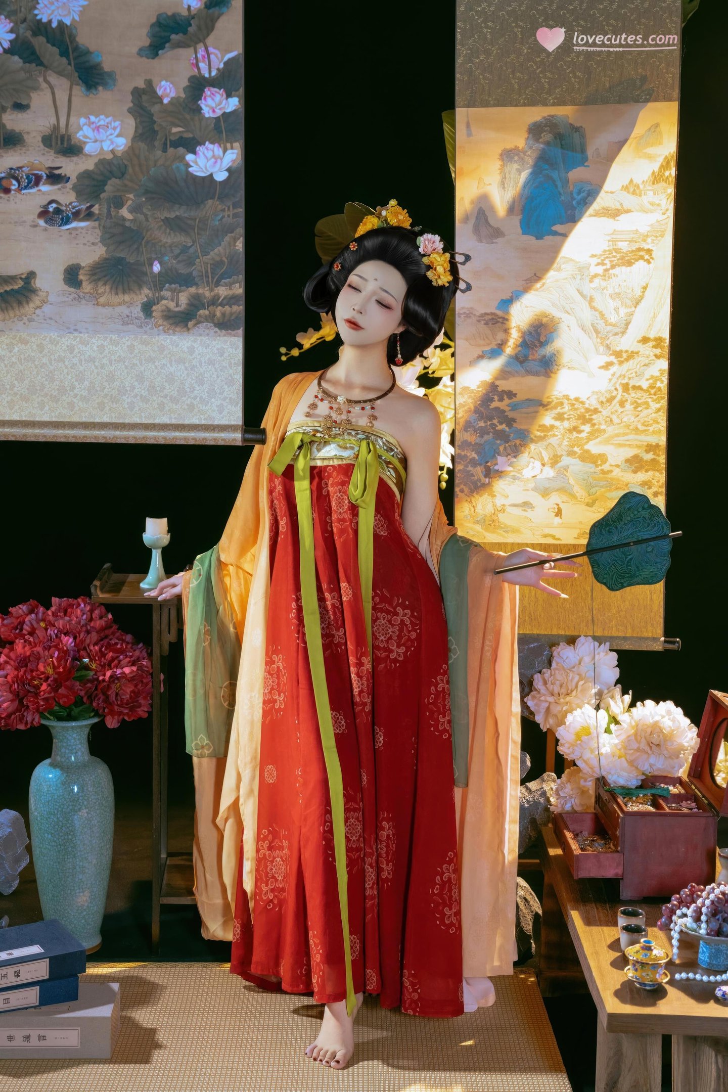 [私房] yuuhui玉匯 - 唐宮夜宴：唐風宮廷裸身露臀 古風大尺度 136P