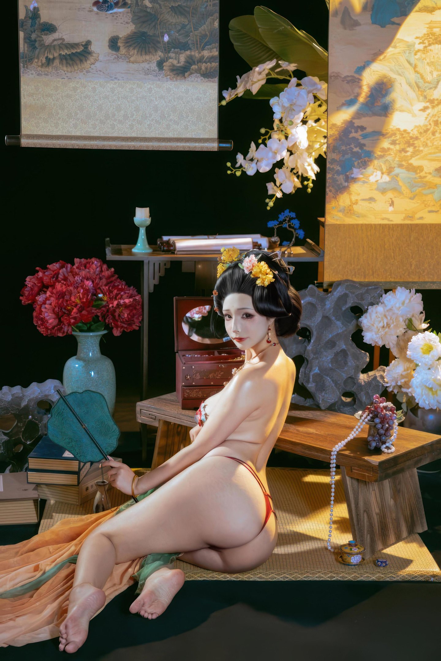 [私房] yuuhui玉汇 - Tiệc Đêm Đường Cung: Vẻ Đẹp Cổ Điển Với Thân Hình Gợi Cảm 136P