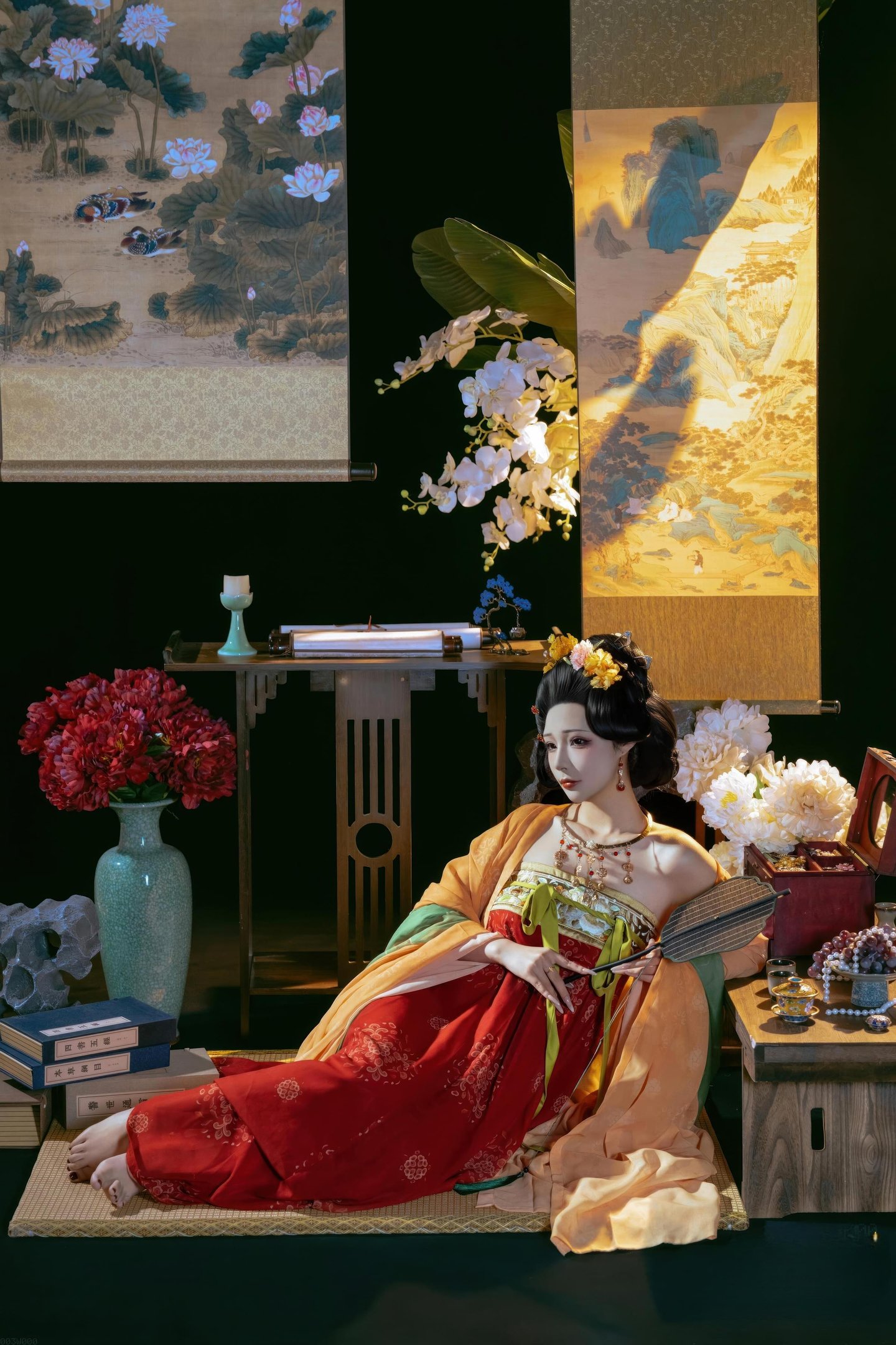 [私房] yuuhui玉汇 - 唐宫夜宴：唐风宫廷裸身露臀 古风大尺度 136P