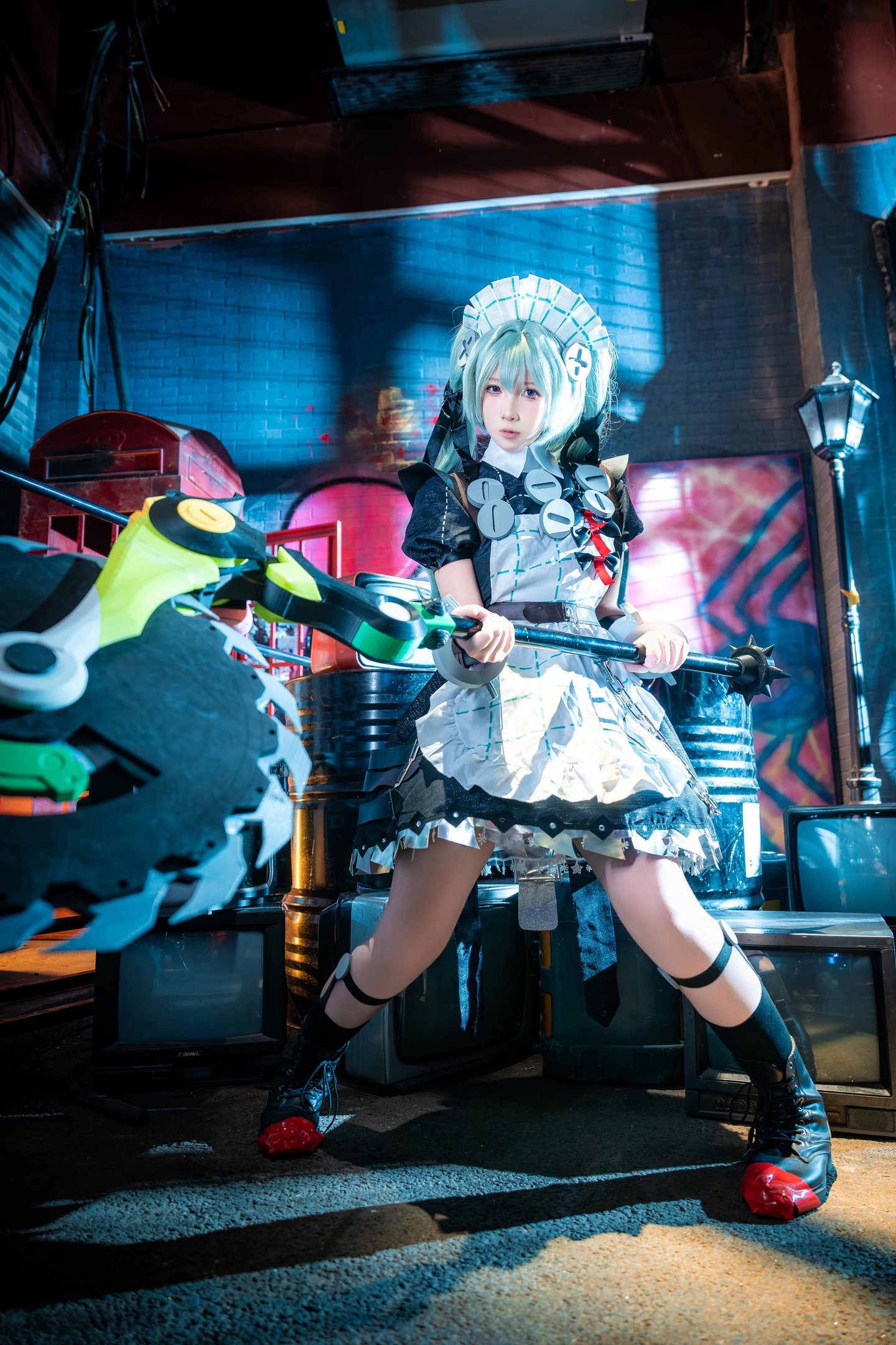 [cosplay] 小和甜酒 - 绝区零 可琳：绿发女仆机械场景 角色还原 69P