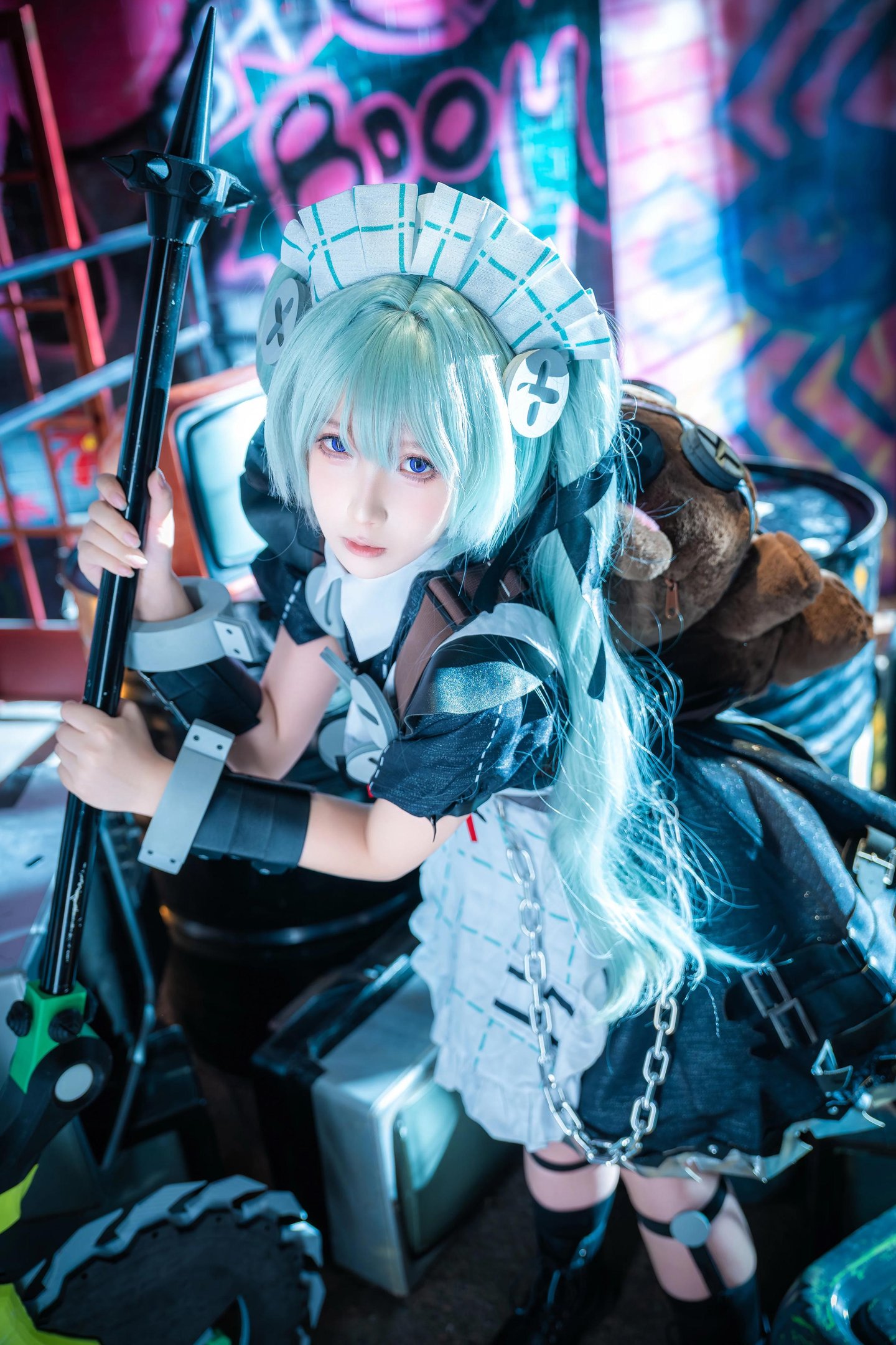 [cosplay] 小和甜酒 - 绝区零 可琳：绿发女仆机械场景 角色还原 69P