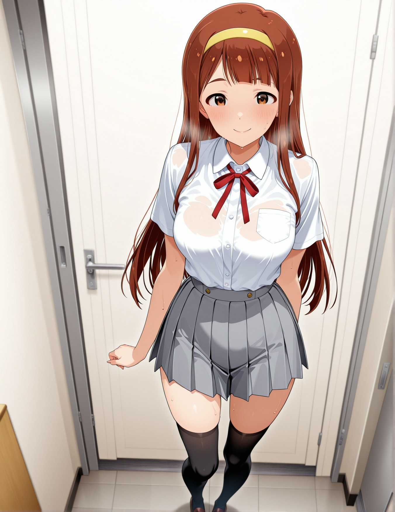 AI 生成的動漫女孩 - 偶像大師 田中琴葉：學生裝緊身衣露穴 193P