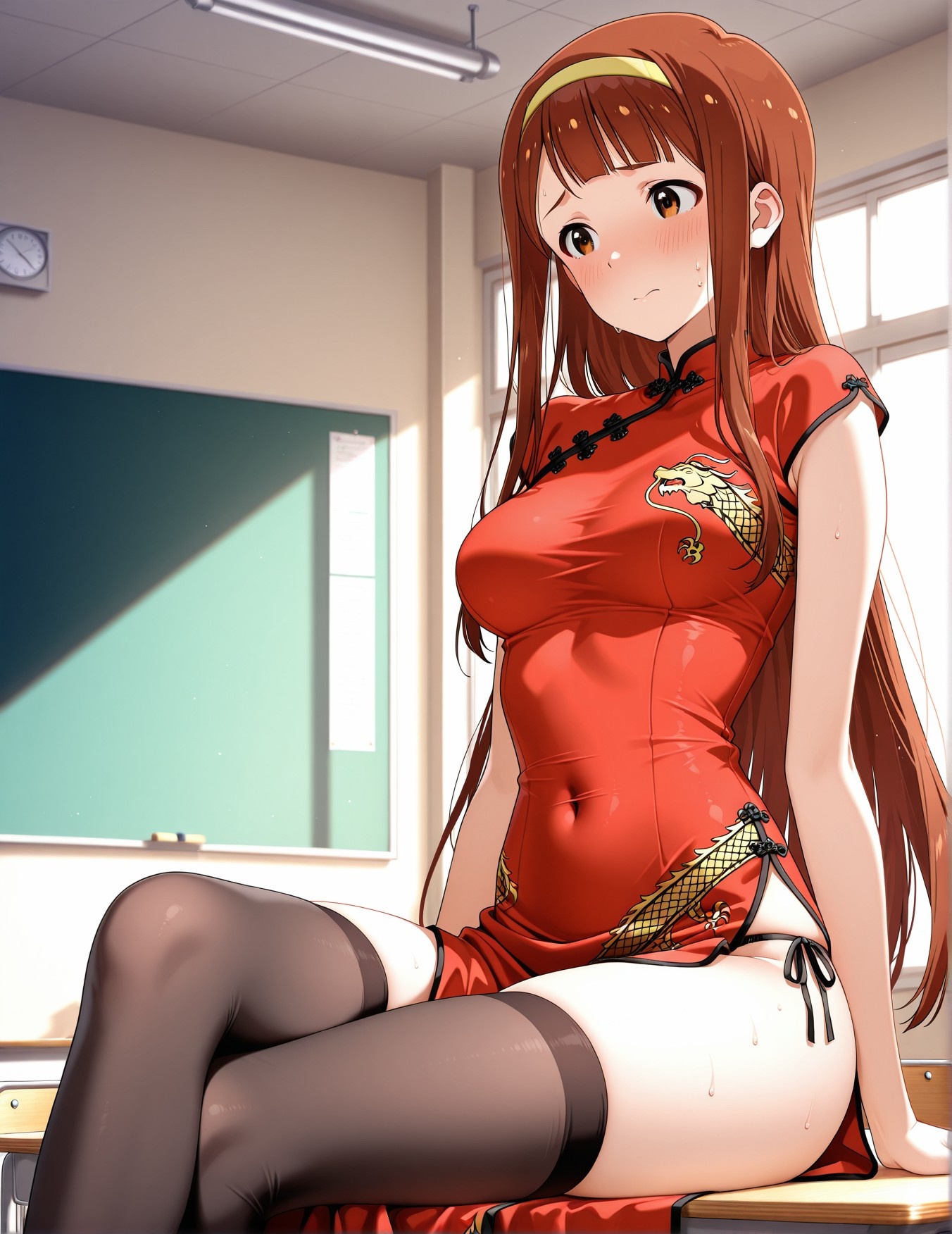 AI 生成的動漫女孩 - 偶像大師 田中琴葉：學生裝緊身衣露穴 193P