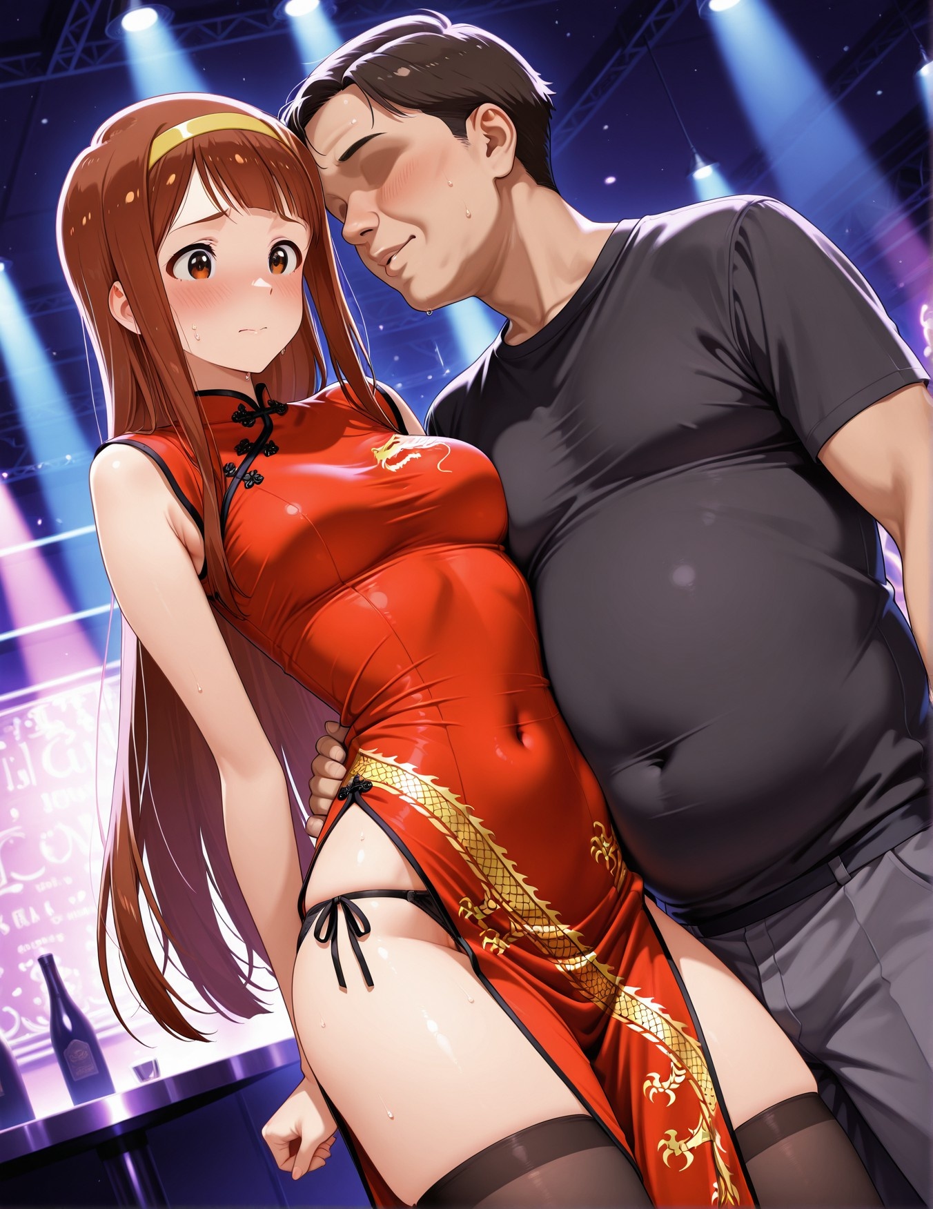 AI Generated Anime Girl - 偶像大师 田中琴叶：学生装紧身衣露穴 193P