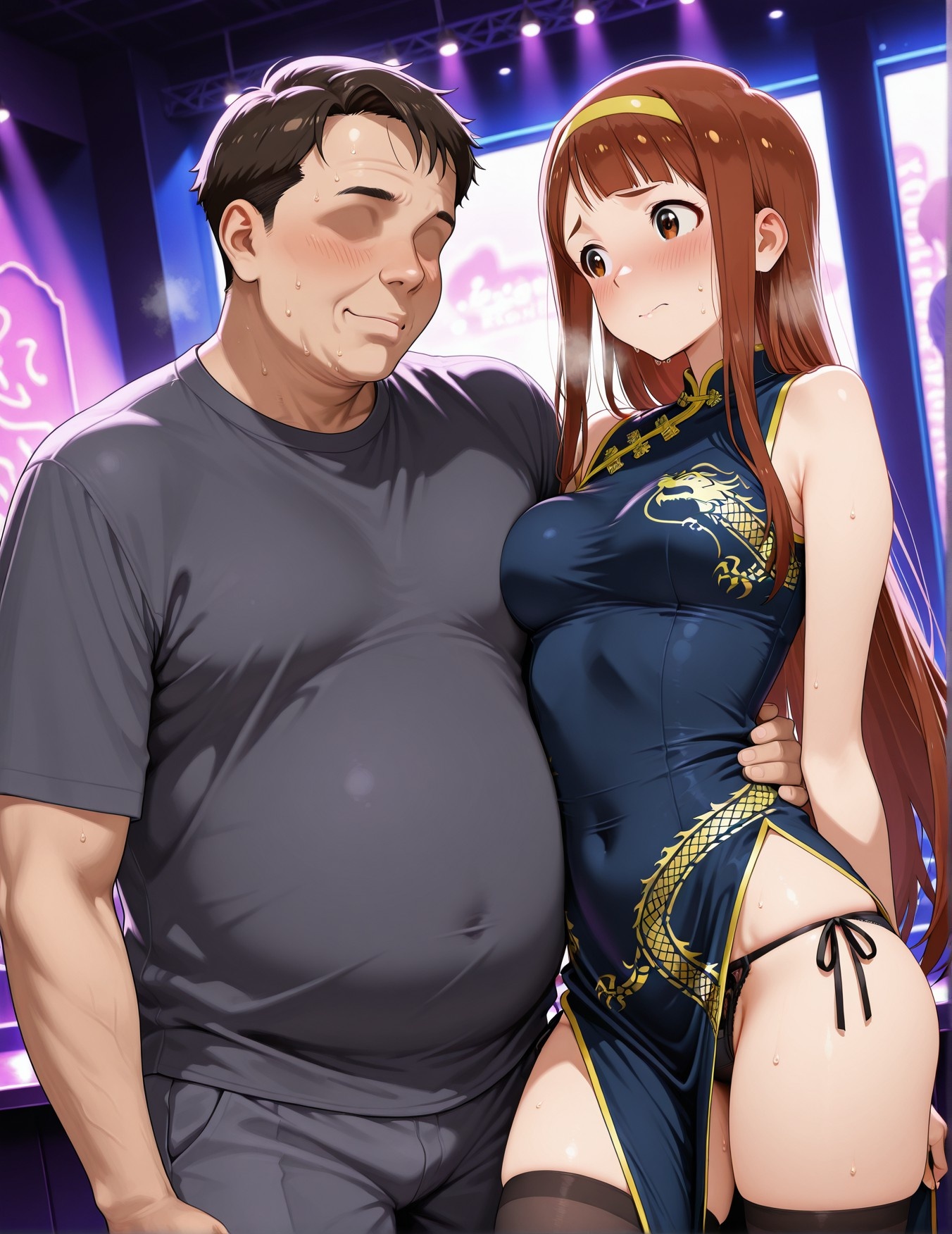 AI Generated Anime Girl - 偶像大师 田中琴叶：学生装紧身衣露穴 193P