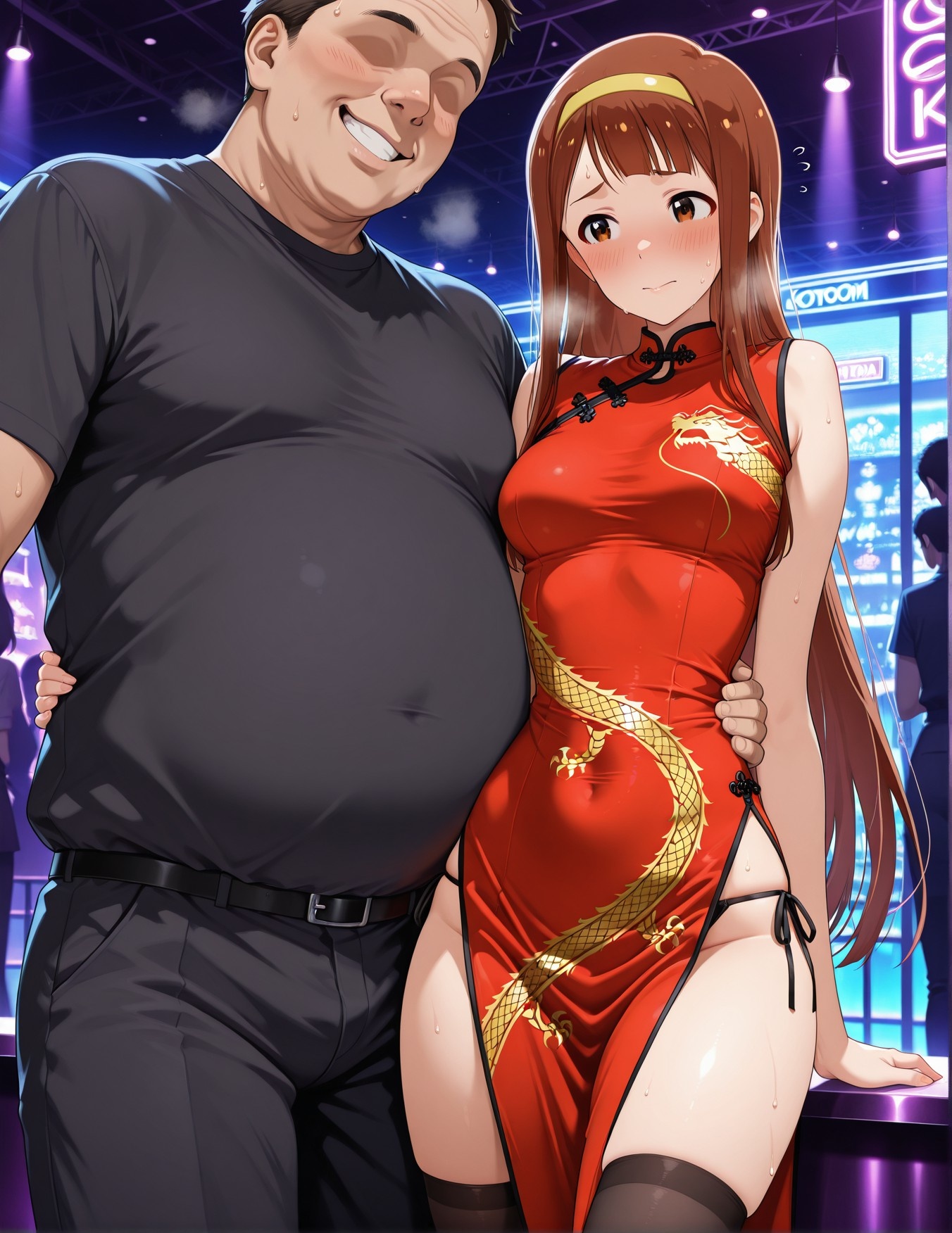AI Generated Anime Girl - 偶像大师 田中琴叶：学生装紧身衣露穴 193P