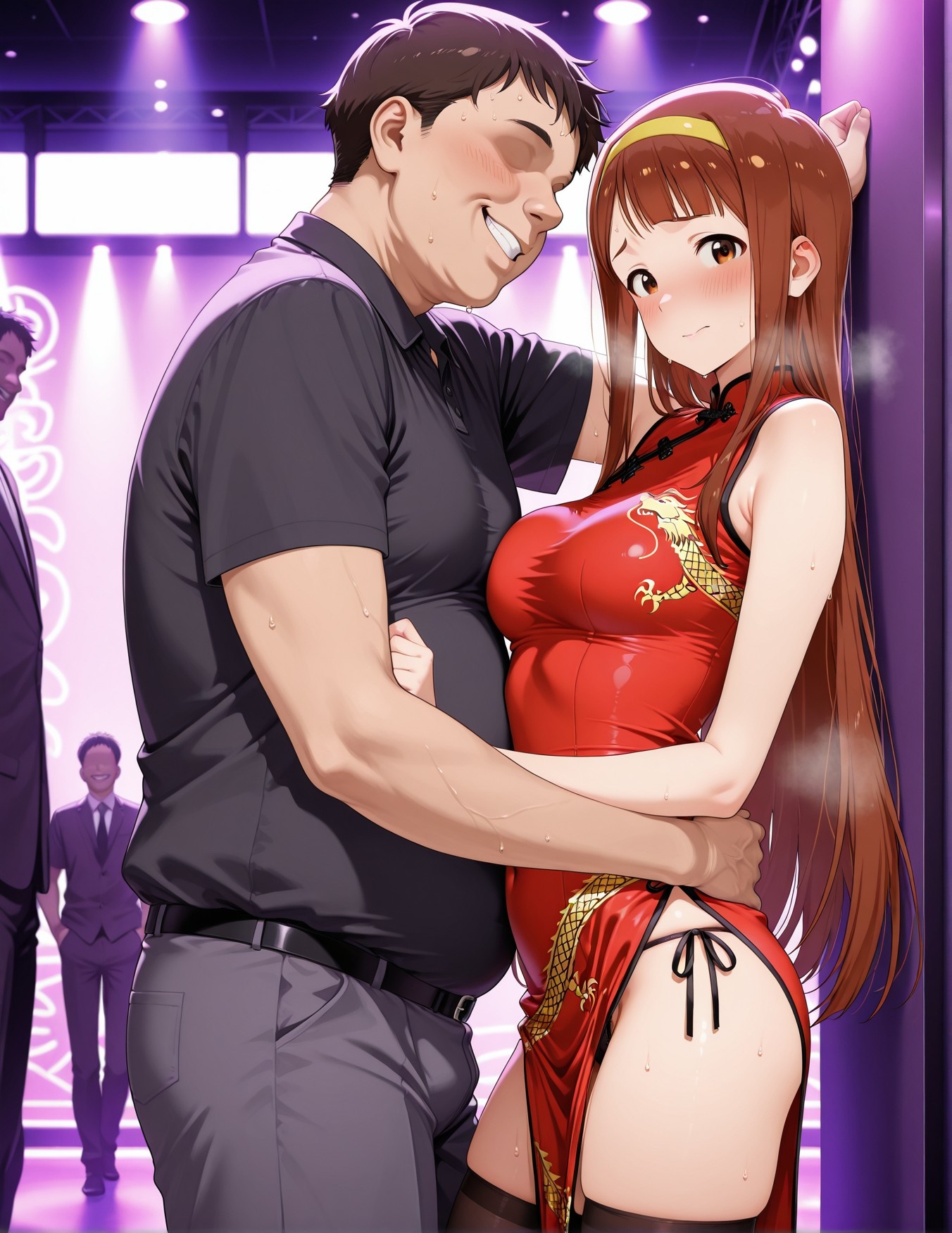 AI Generated Anime Girl - 偶像大师 田中琴叶：学生装紧身衣露穴 193P