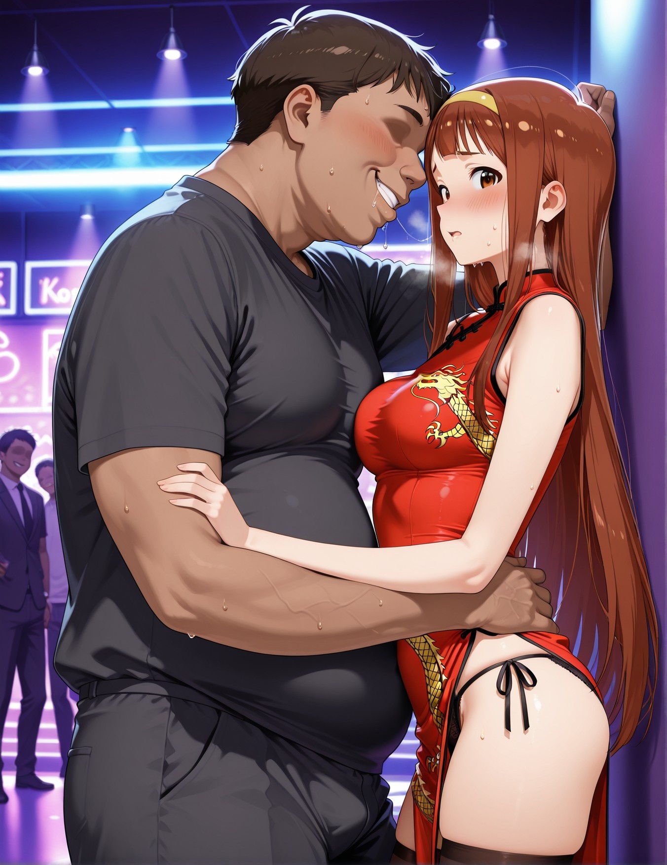 AI Generated Anime Girl - 偶像大师 田中琴叶：学生装紧身衣露穴 193P