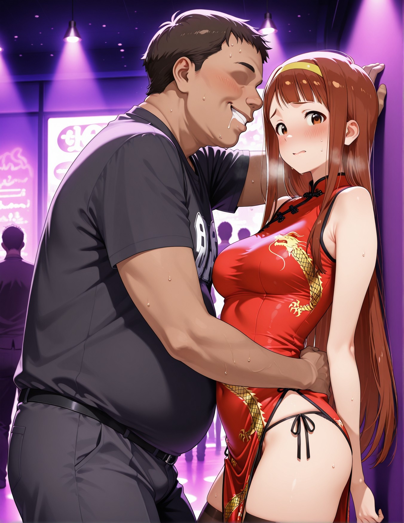 AI Generated Anime Girl - 偶像大师 田中琴叶：学生装紧身衣露穴 193P