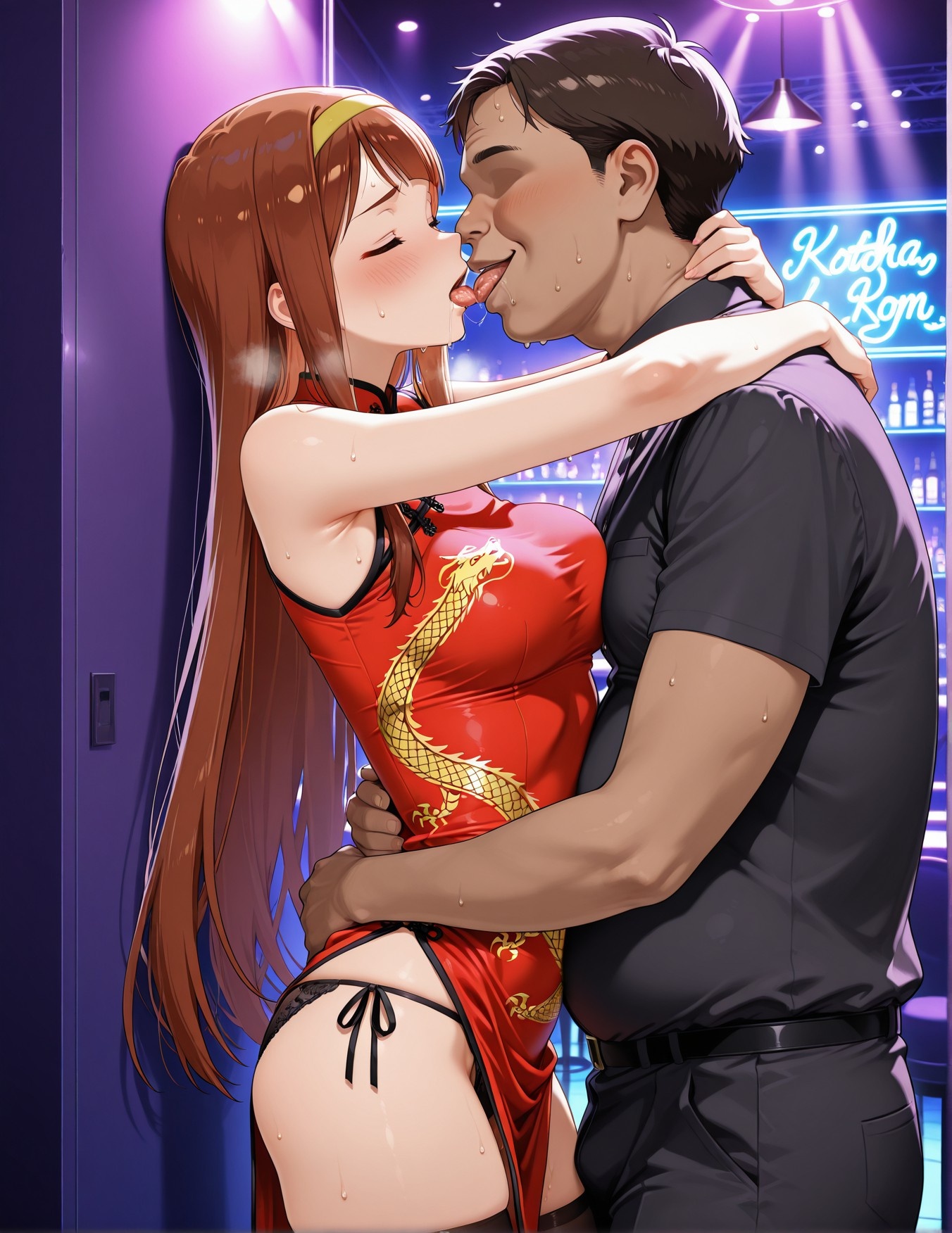 AI Generated Anime Girl - 偶像大师 田中琴叶：学生装紧身衣露穴 193P