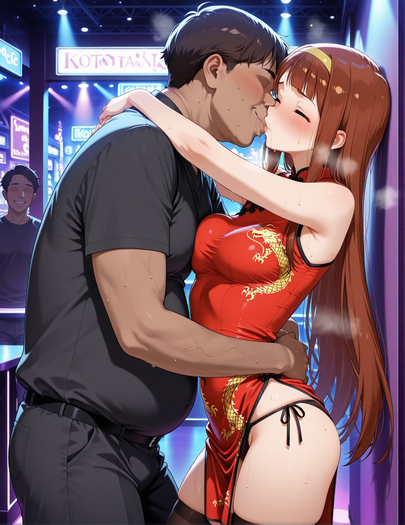AI Generated Anime Girl - 偶像大师 田中琴叶：学生装紧身衣露穴 193P