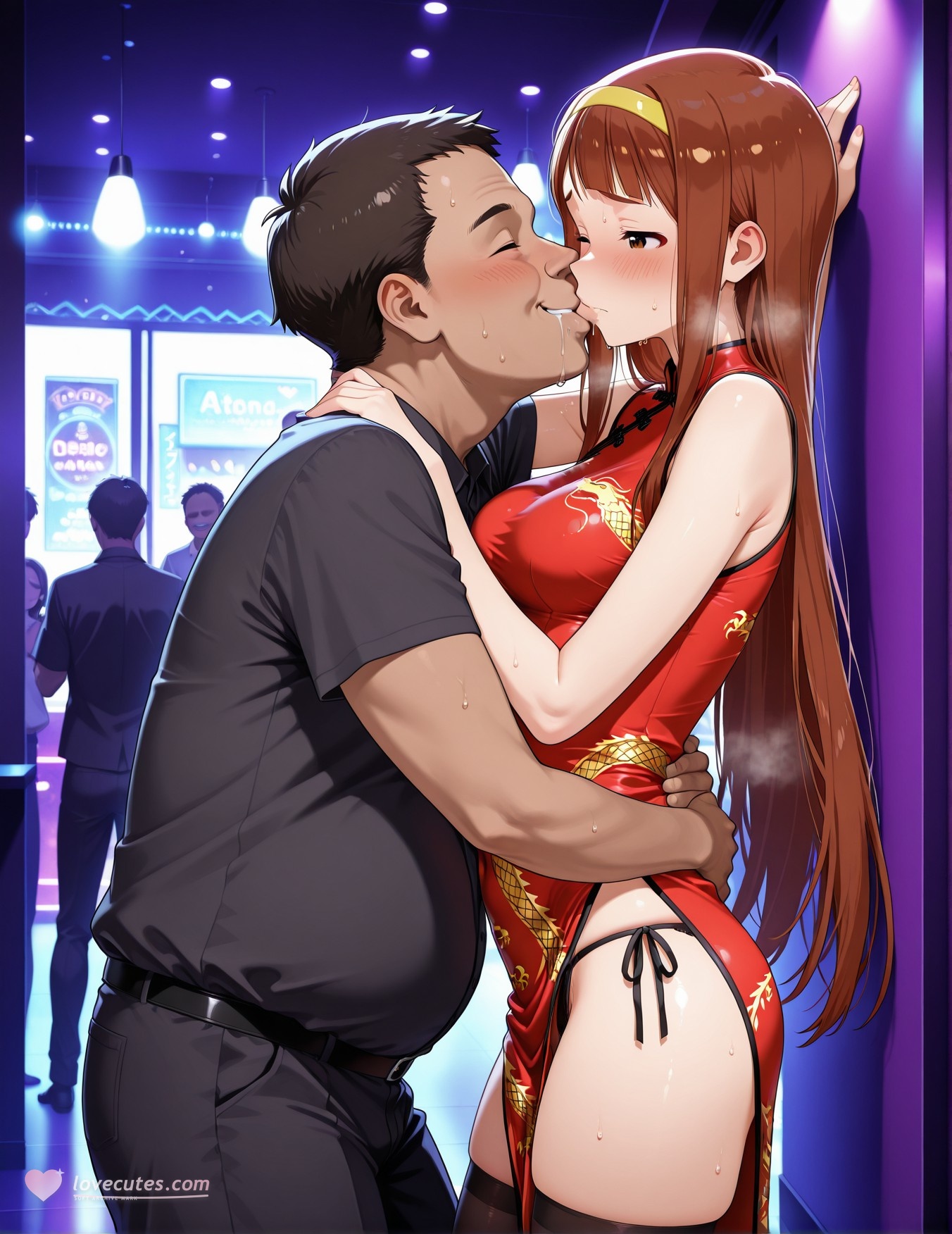 AI Generated Anime Girl - 偶像大师 田中琴叶：学生装紧身衣露穴 193P