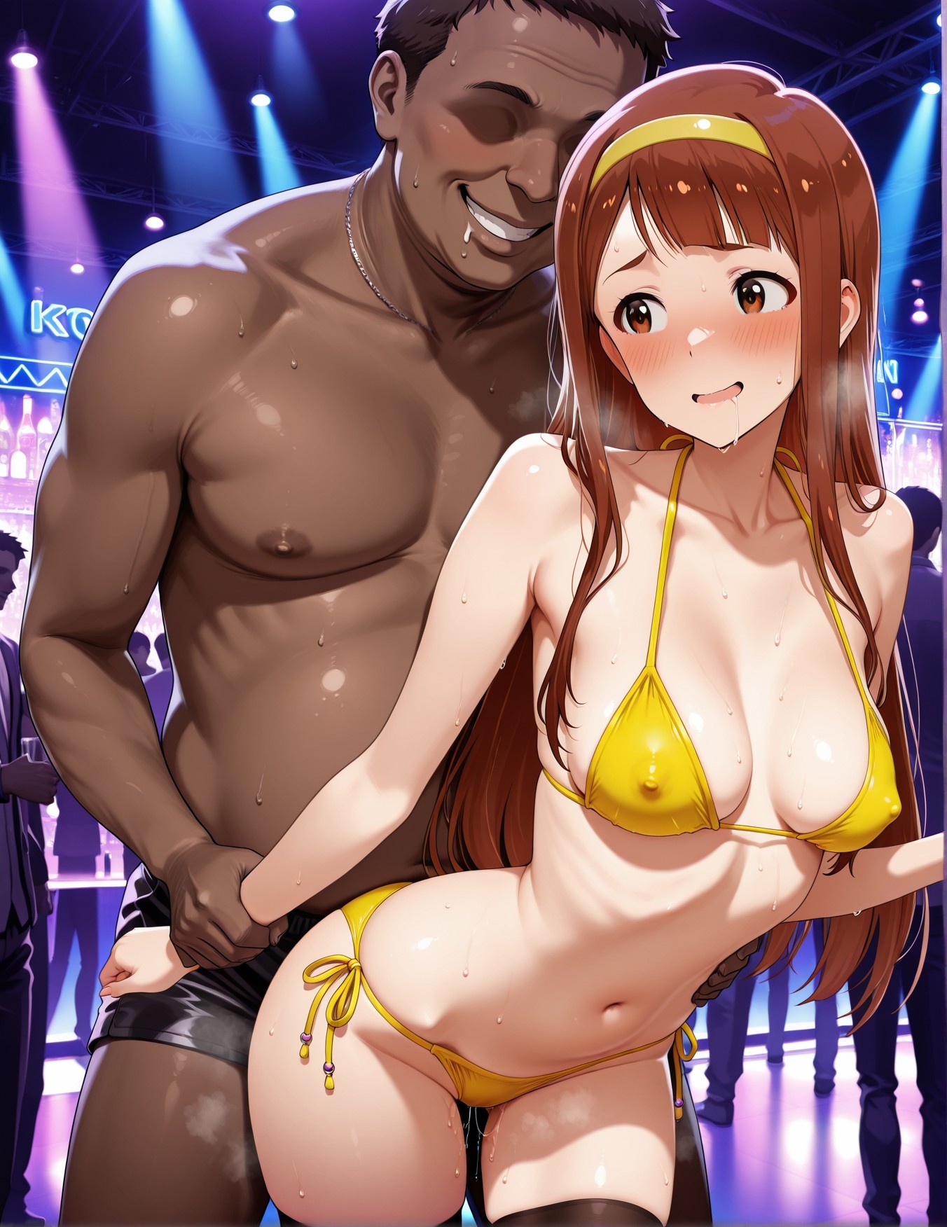 AI Generated Anime Girl - 偶像大师 田中琴叶：学生装紧身衣露穴 193P