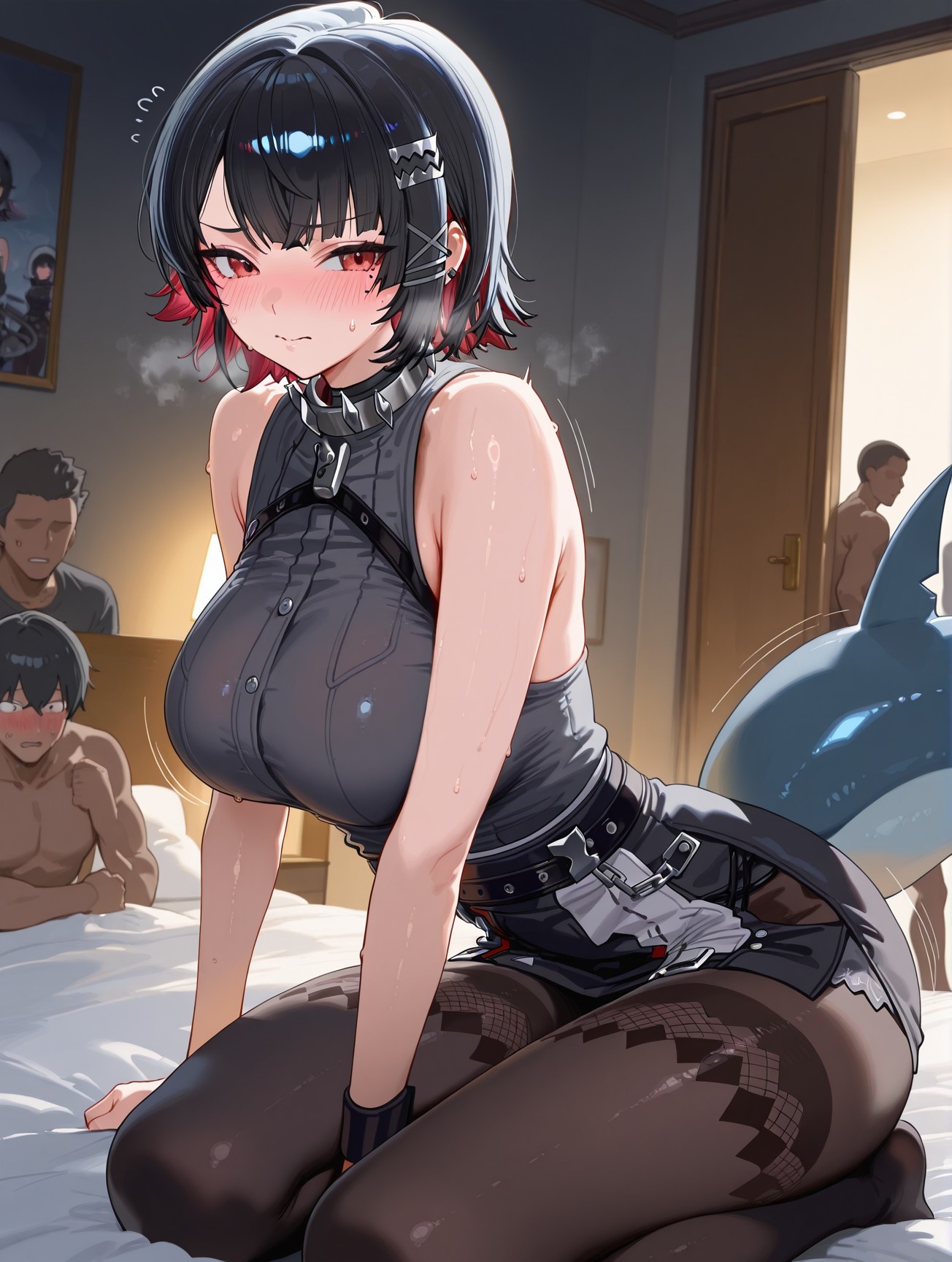 Cô Gái Anime Tạo Bởi AI - 绝区零 艾莲·乔: Nữ Tỳ Đen Khổng Lồ 83P