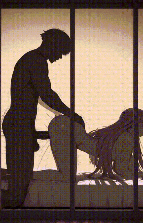 'สาวอนิเมะสร้างโดย AI - คอลเลกชันภาพเคลื่อนไหว Pixiv: ถุงน่องดำและชุดชั้นในลูกไม้ 14V'