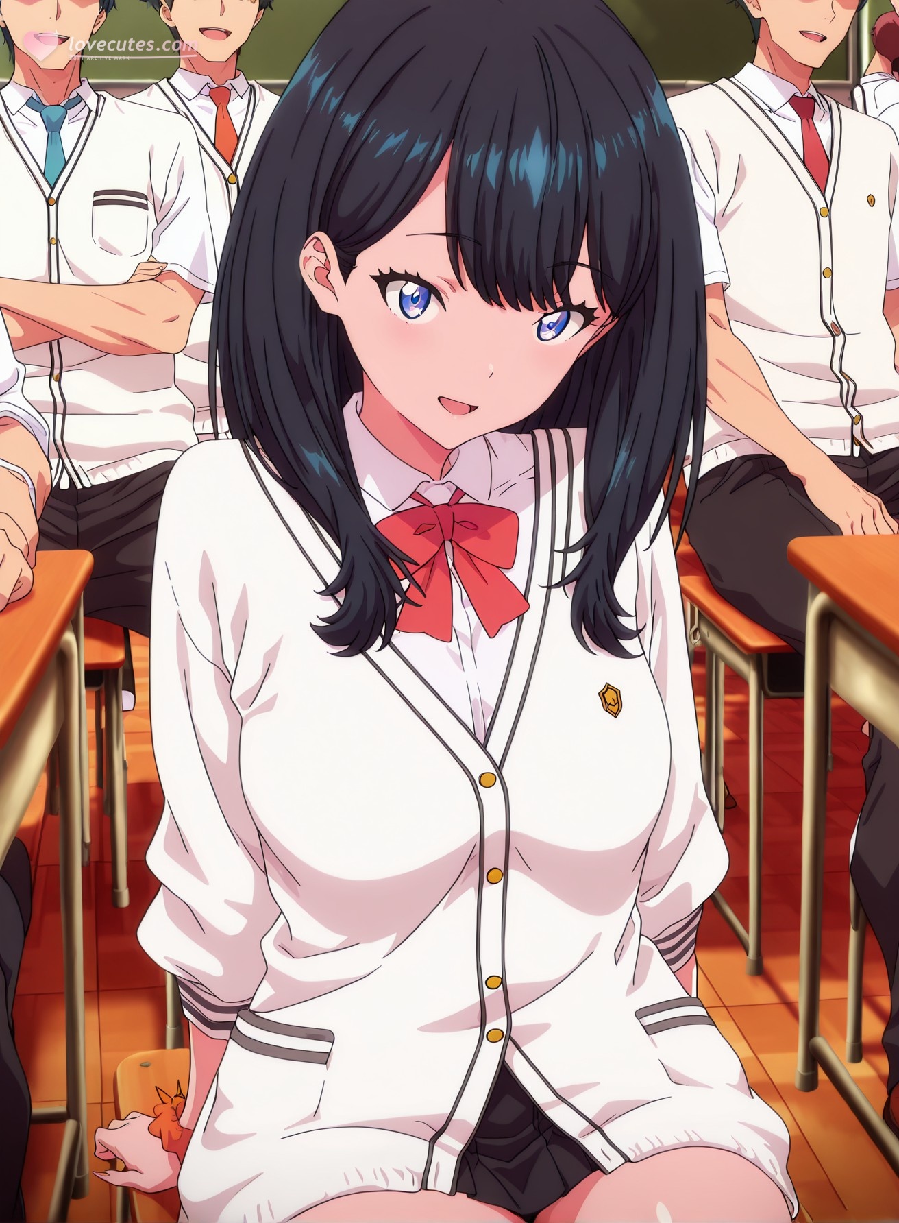 'สาวอนิเมะที่สร้างด้วย AI - SSSS.GRIDMAN 宝多六花: ชุดนักเรียนรัดรูป 177P'