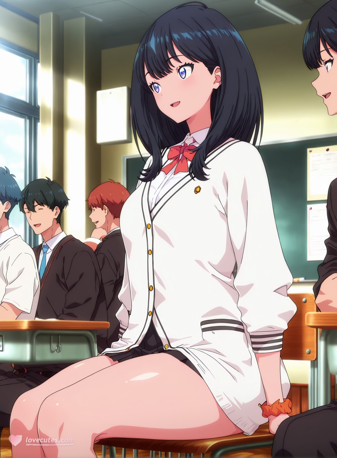AI生成アニメ少女 - SSSS.GRIDMAN 宝多六花：学生服タイト衣装露穴 177P