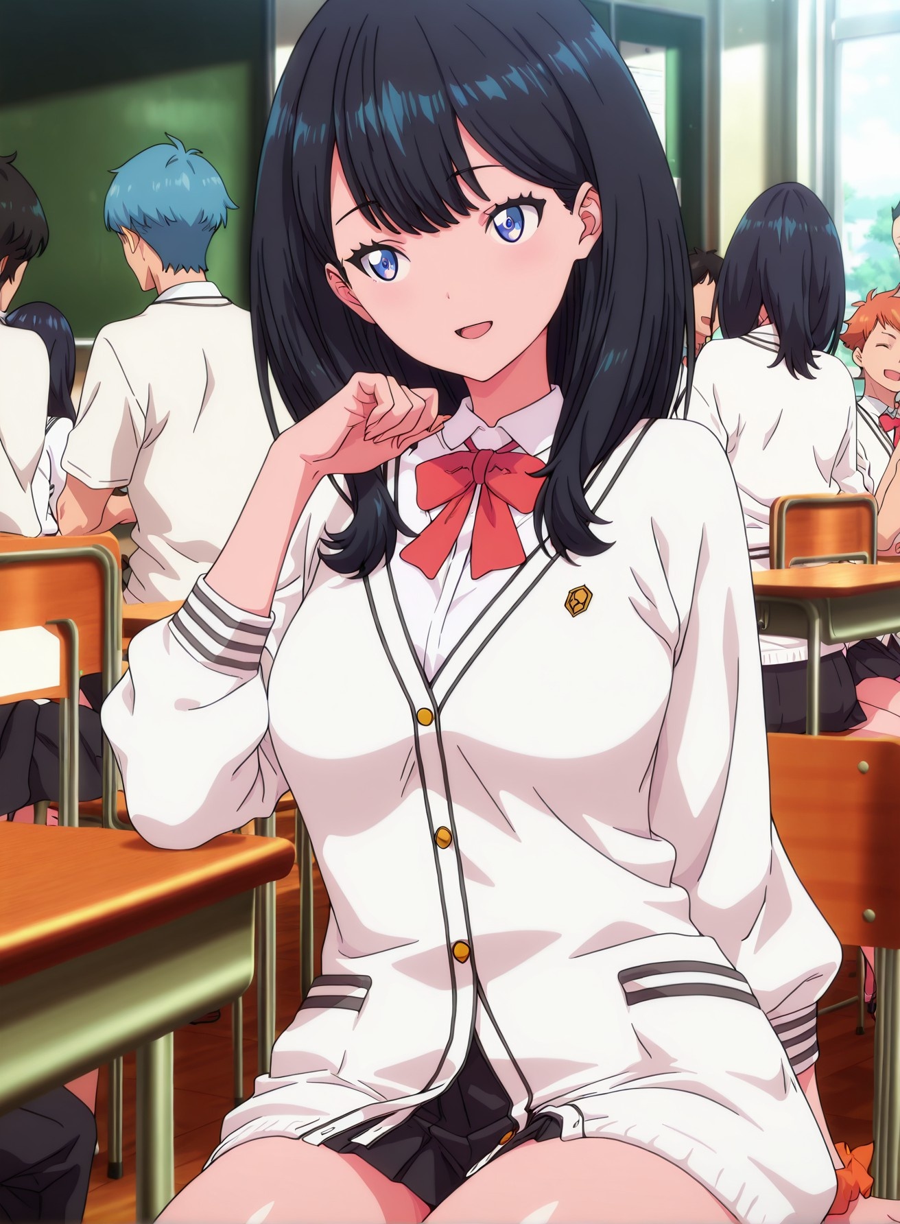 AI生成アニメ少女 - SSSS.GRIDMAN 宝多六花：学生服タイト衣装露穴 177P