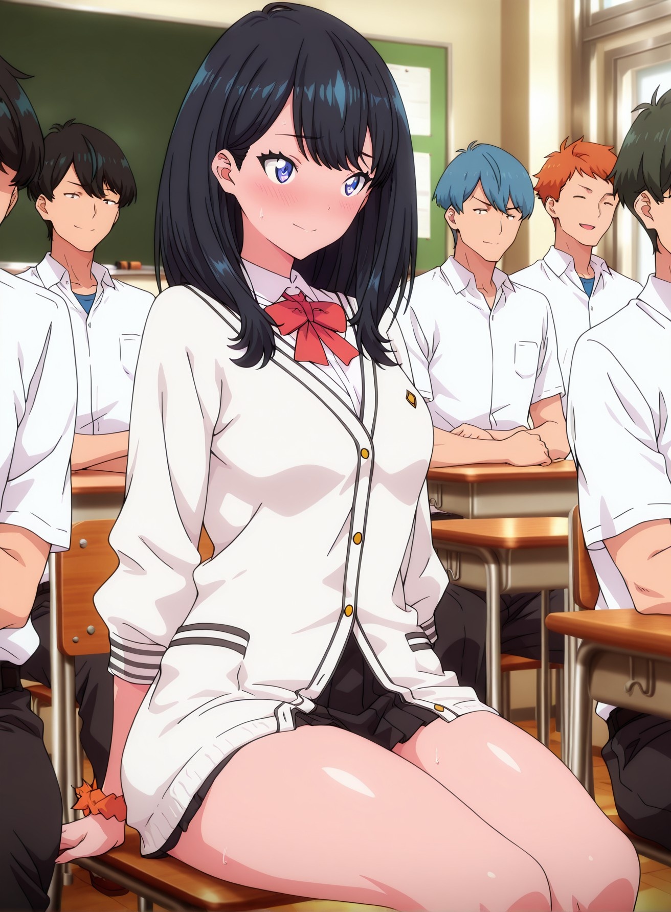 AI生成アニメ少女 - SSSS.GRIDMAN 宝多六花：学生服タイト衣装露穴 177P