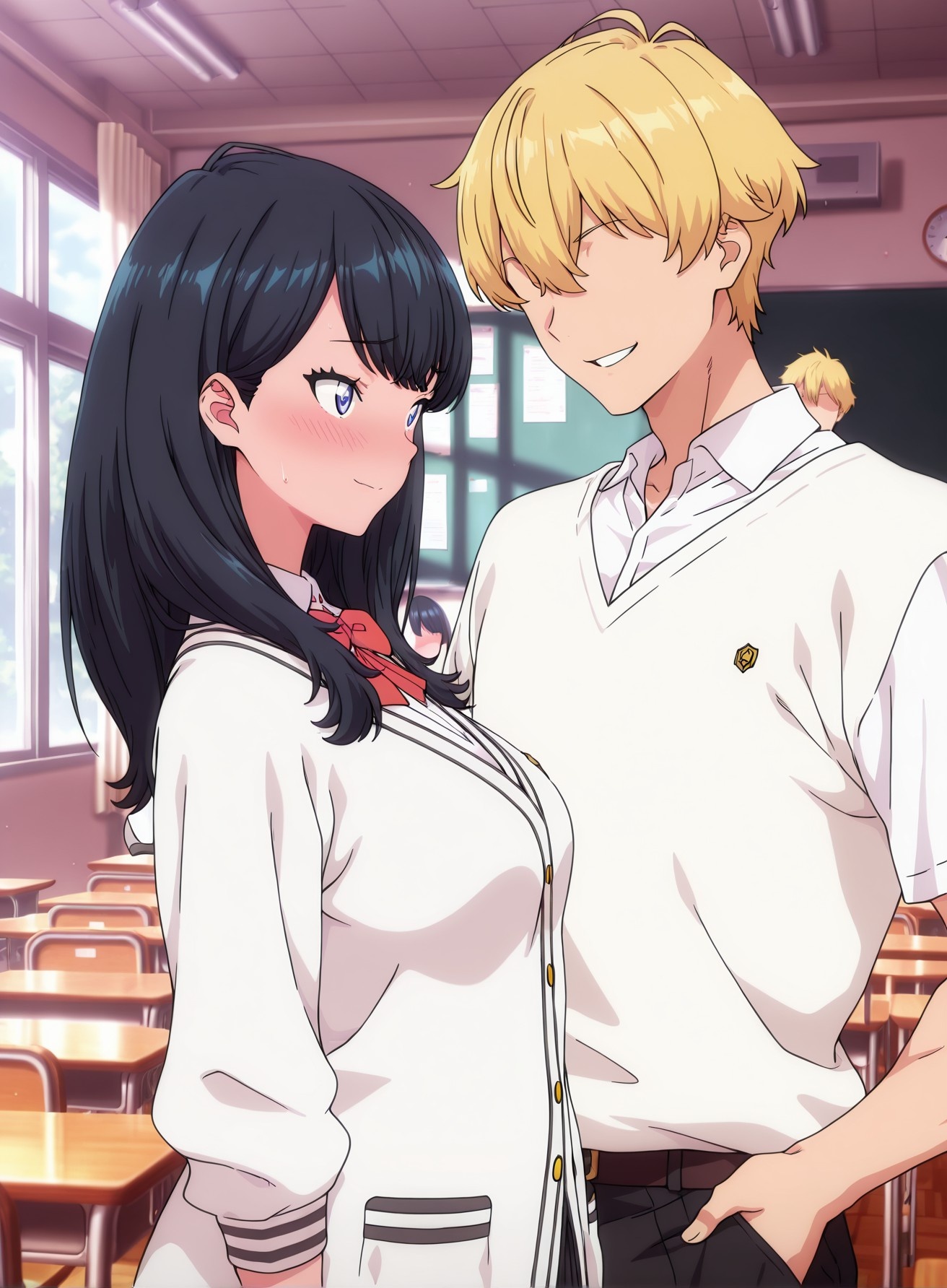 AI生成動漫女孩 - SSSS.GRIDMAN 寶多六花：學生裝緊身衣露穴 177P