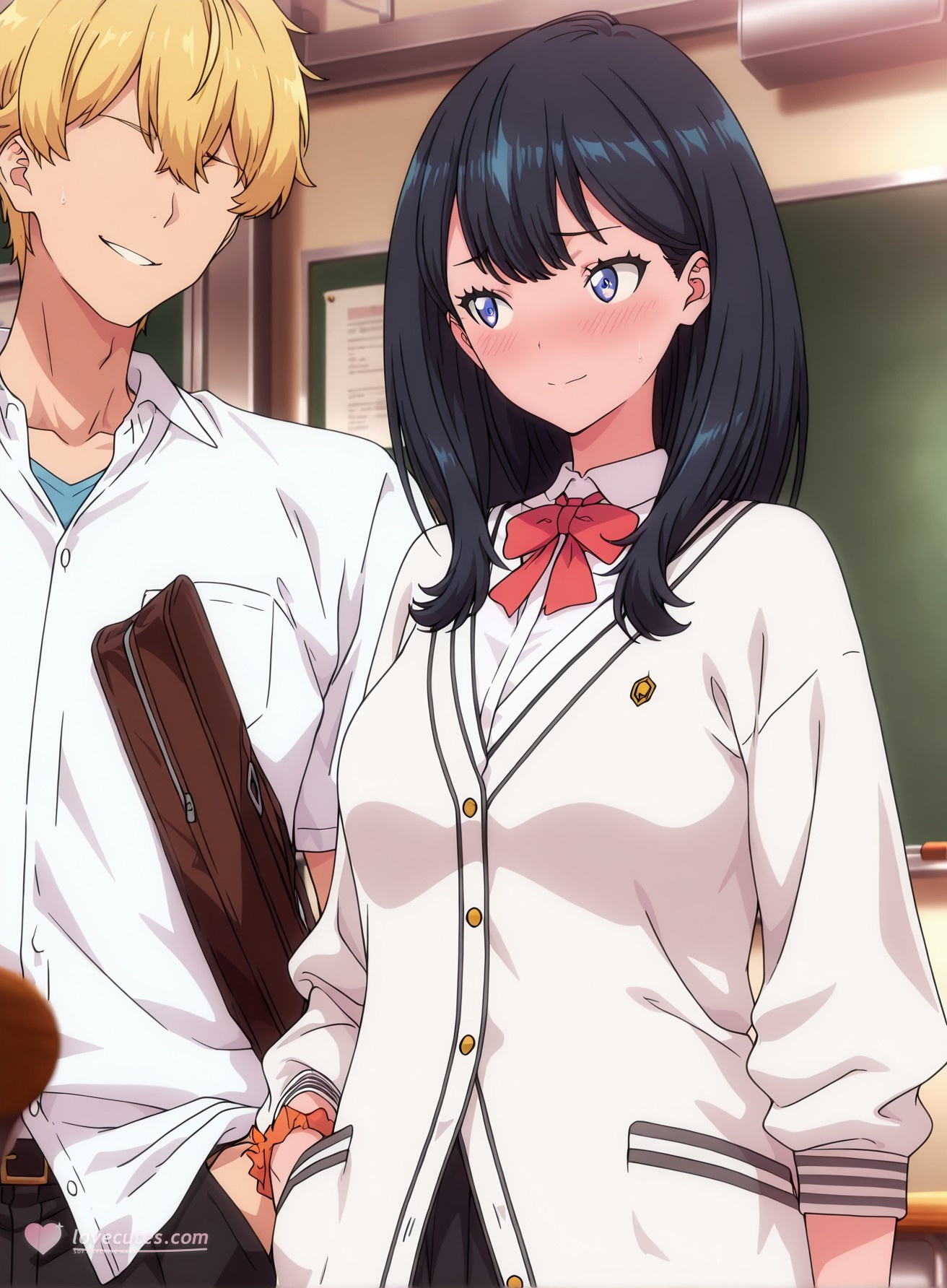 AI生成動漫女孩 - SSSS.GRIDMAN 寶多六花：學生裝緊身衣露穴 177P