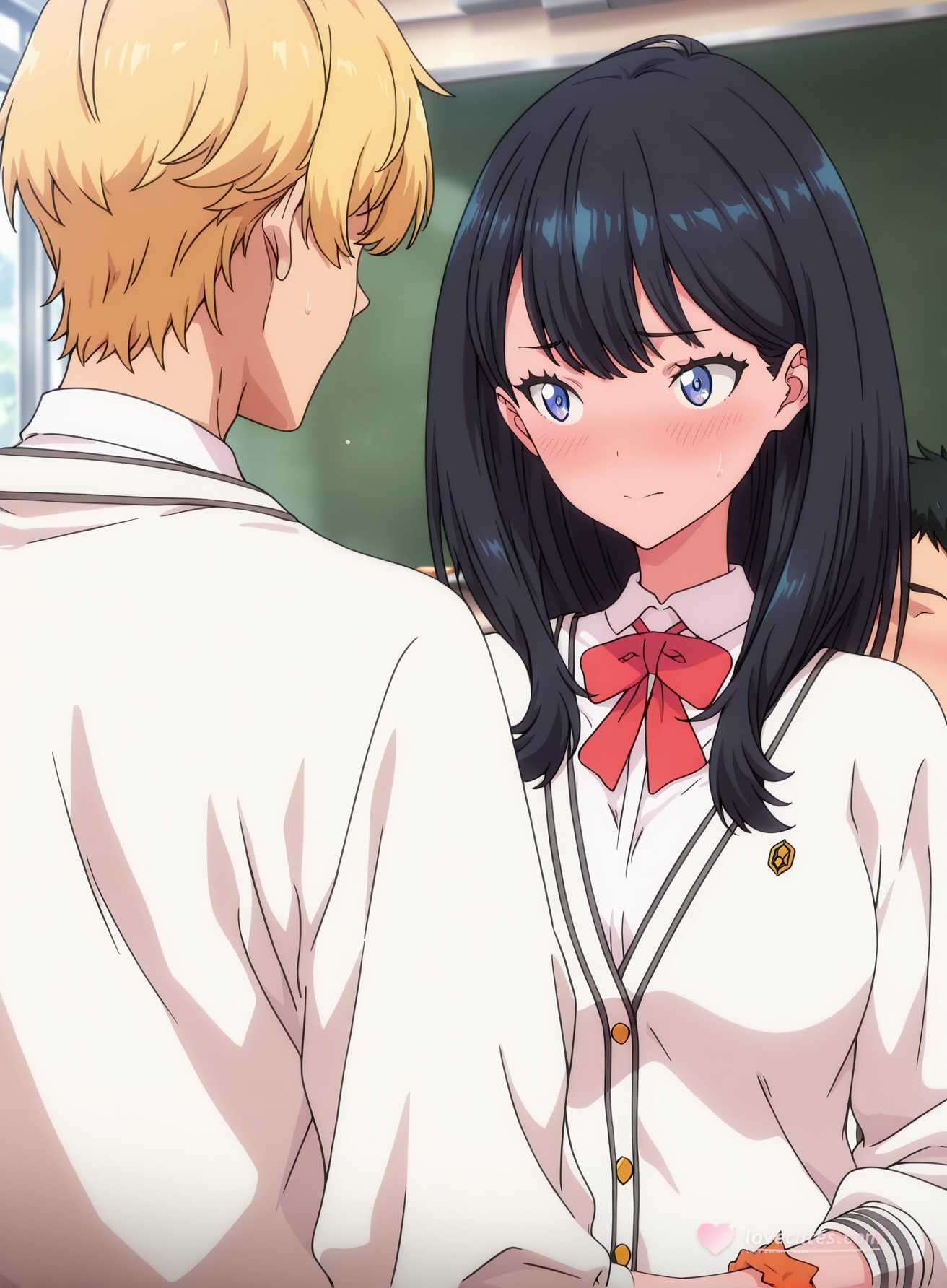 AI生成動漫女孩 - SSSS.GRIDMAN 寶多六花：學生裝緊身衣露穴 177P