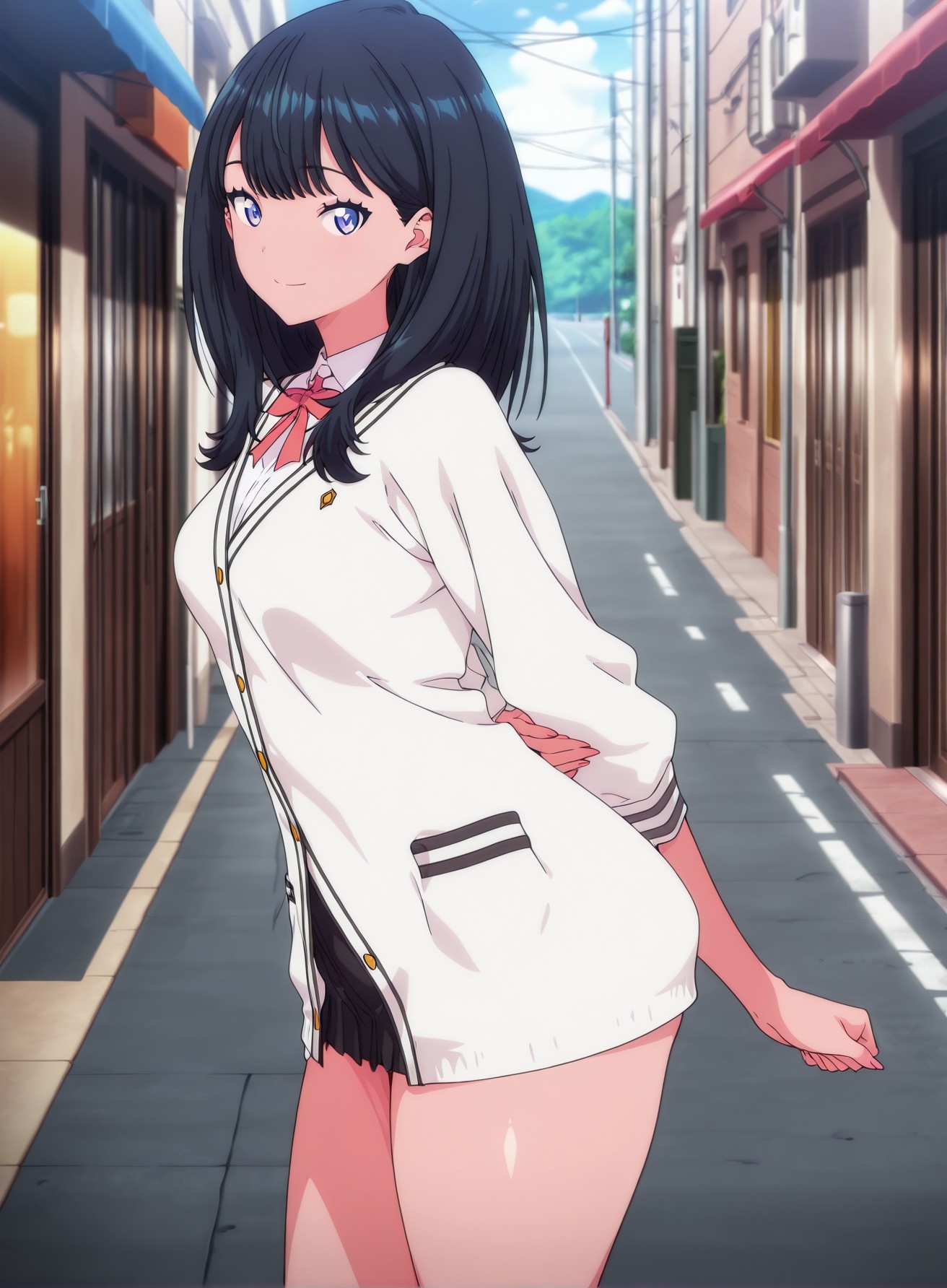 AI生成動漫女孩 - SSSS.GRIDMAN 寶多六花：學生裝緊身衣露穴 177P