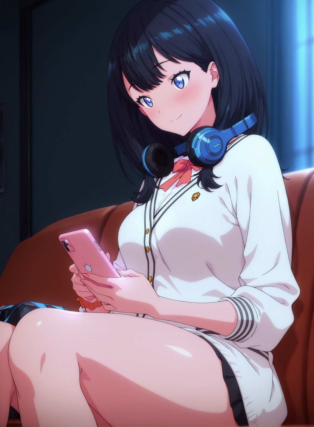 AI生成動漫女孩 - SSSS.GRIDMAN 寶多六花：學生裝緊身衣露穴 177P
