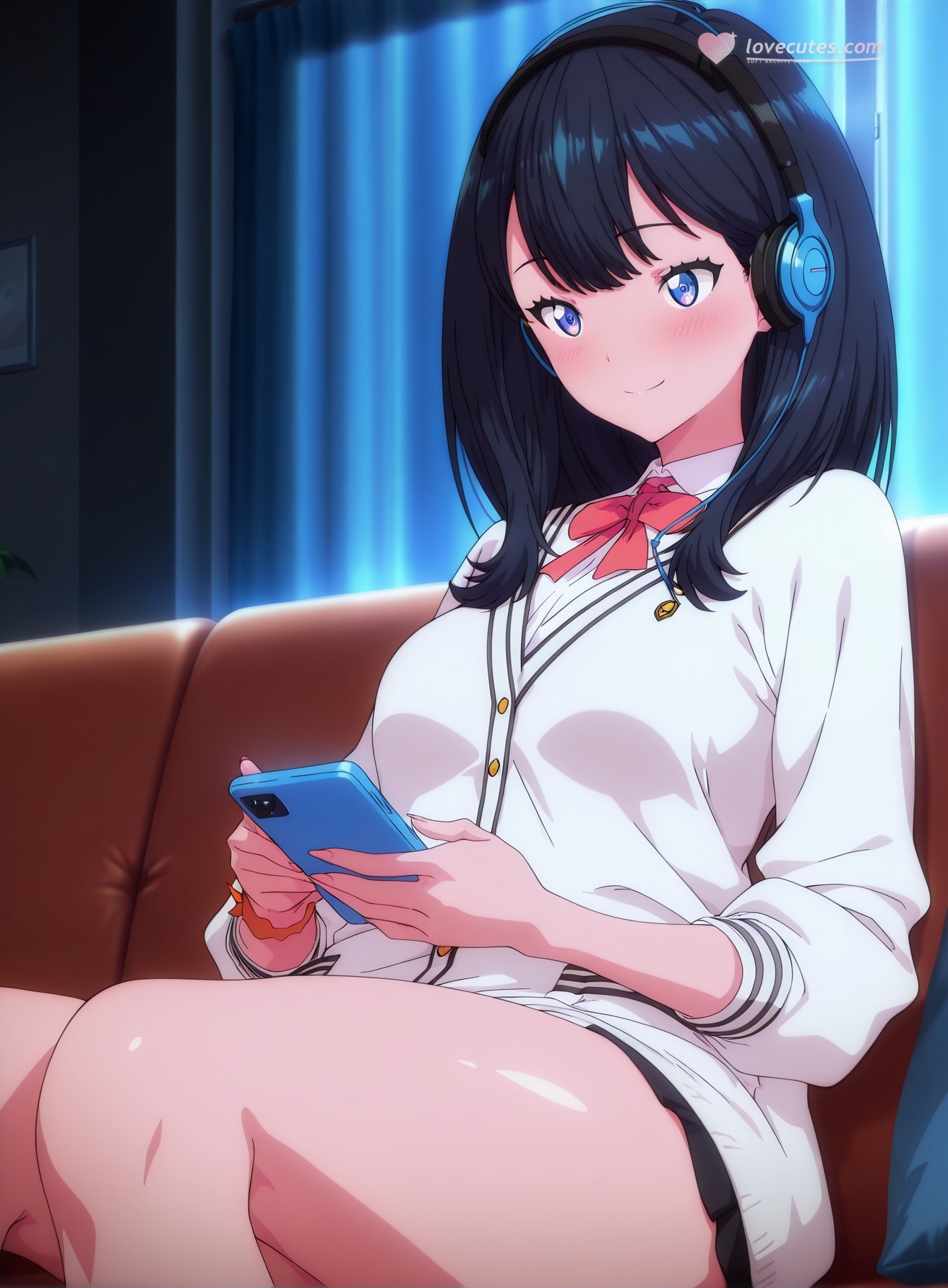 AI生成動漫女孩 - SSSS.GRIDMAN 寶多六花：學生裝緊身衣露穴 177P