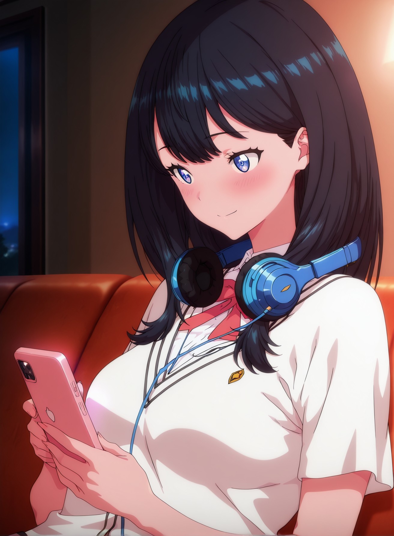 AI生成動漫女孩 - SSSS.GRIDMAN 寶多六花：學生裝緊身衣露穴 177P