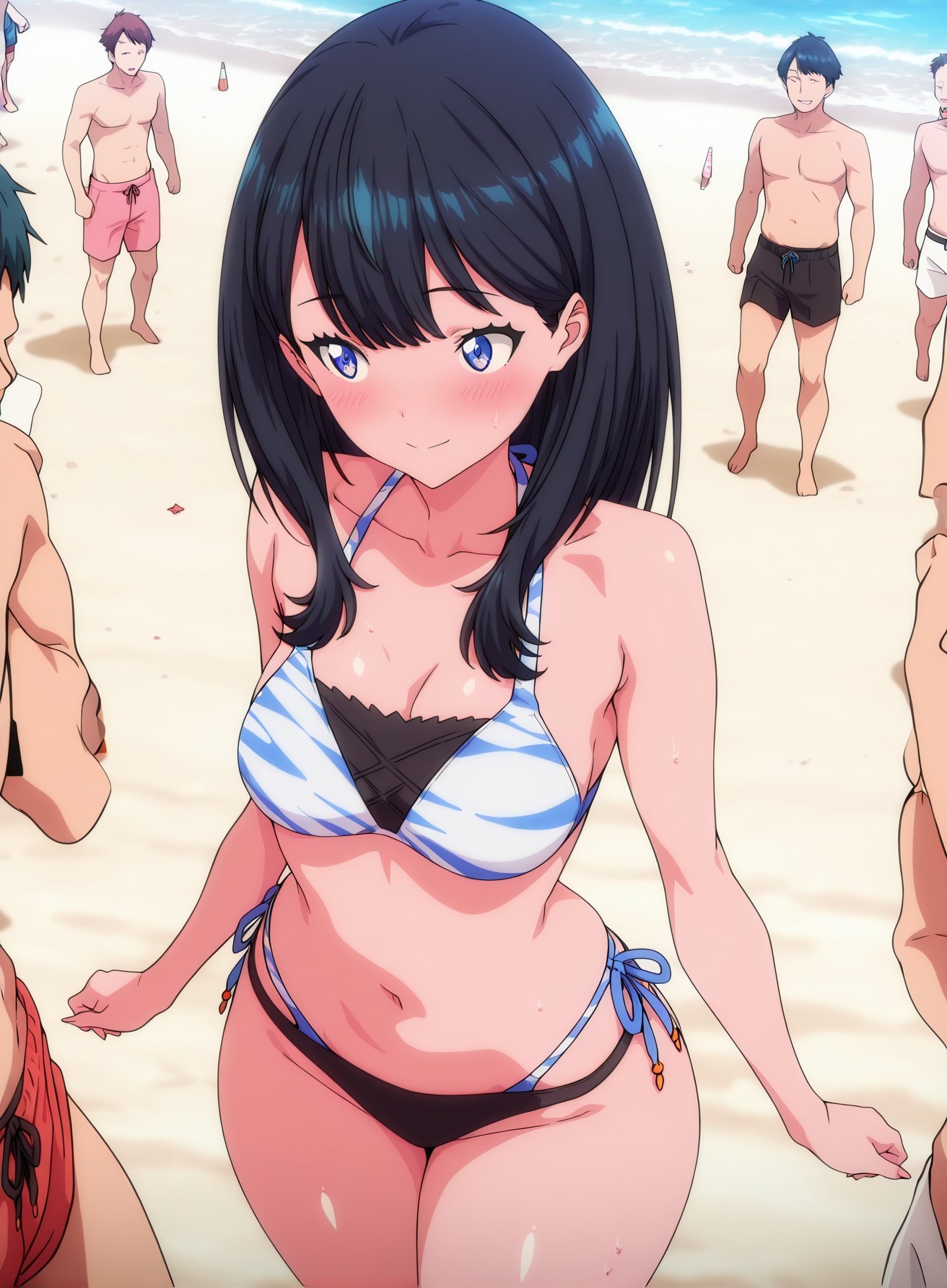 AI 생성 애니메이션 소녀 - SSSS.GRIDMAN 宝多六花: 학생복 타이트 의상 177P