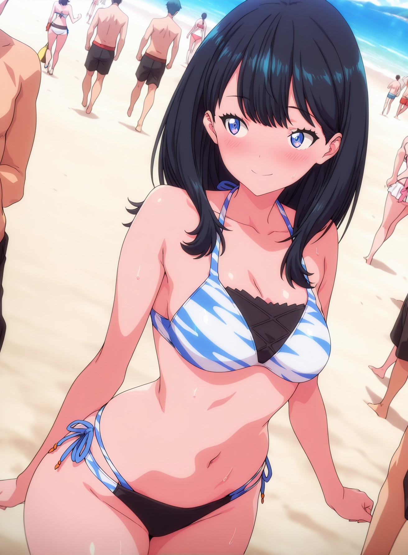 AI 생성 애니메이션 소녀 - SSSS.GRIDMAN 宝多六花: 학생복 타이트 의상 177P