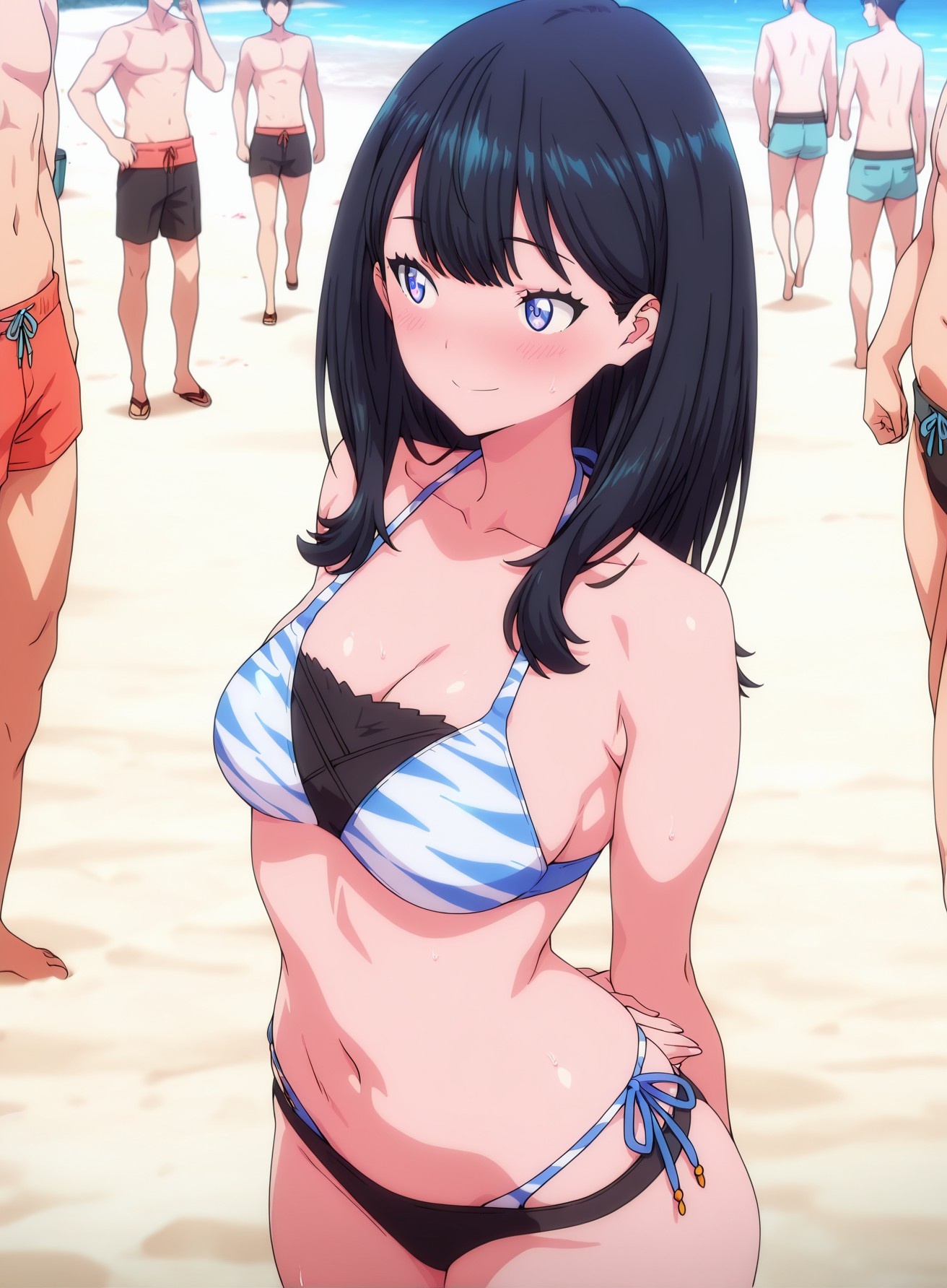 AI 생성 애니메이션 소녀 - SSSS.GRIDMAN 宝多六花: 학생복 타이트 의상 177P