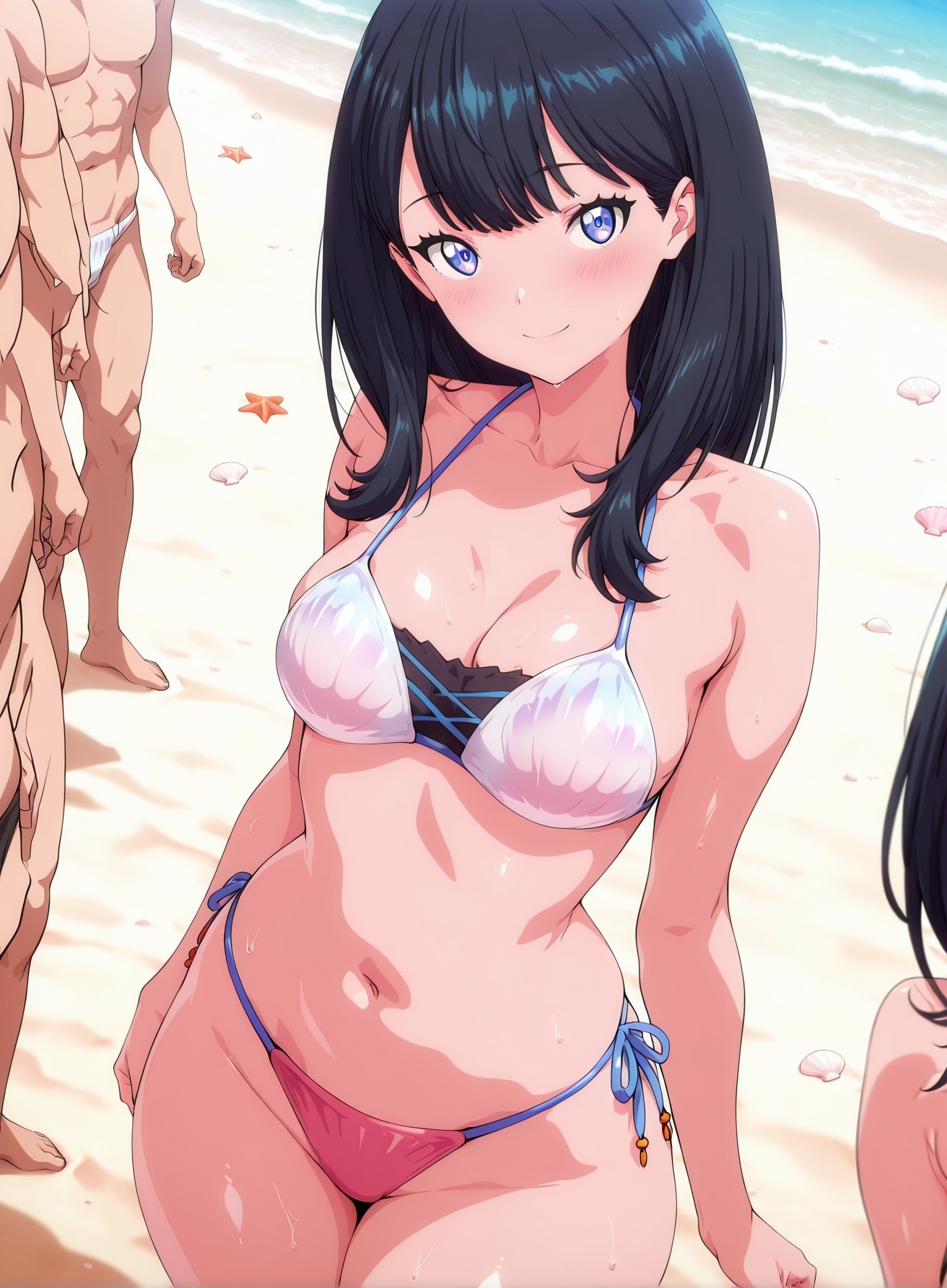 AI 생성 애니메이션 소녀 - SSSS.GRIDMAN 宝多六花: 학생복 타이트 의상 177P