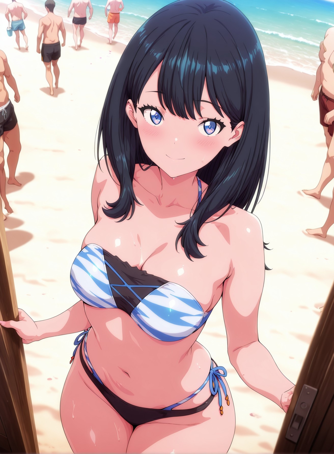 AI 생성 애니메이션 소녀 - SSSS.GRIDMAN 宝多六花: 학생복 타이트 의상 177P